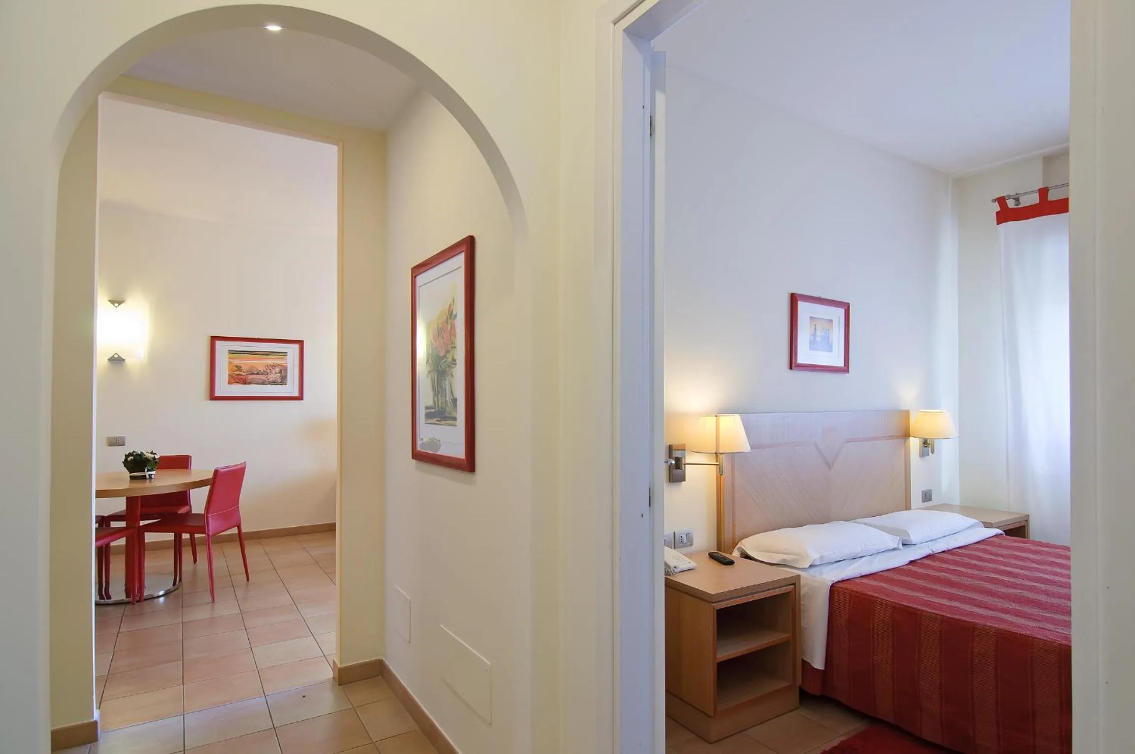 Bedroom, Bed in Residence I Triangoli