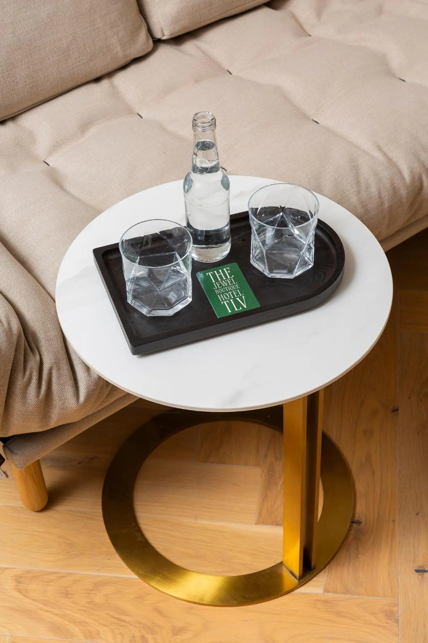 Seating area in Jewel TLV Hotel