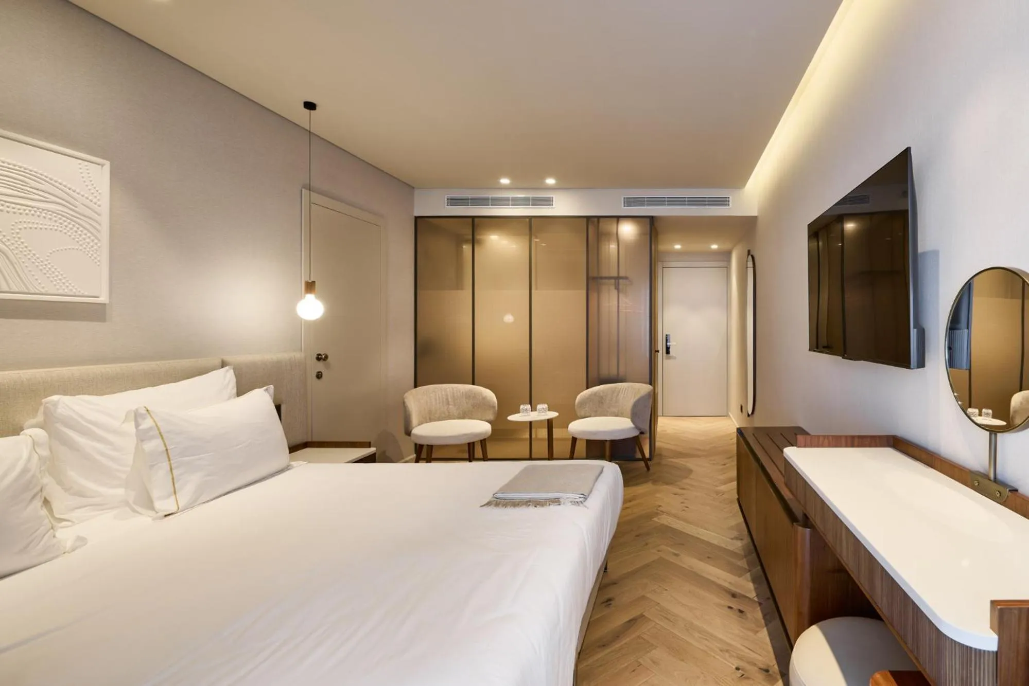 Bed in Jewel TLV Hotel