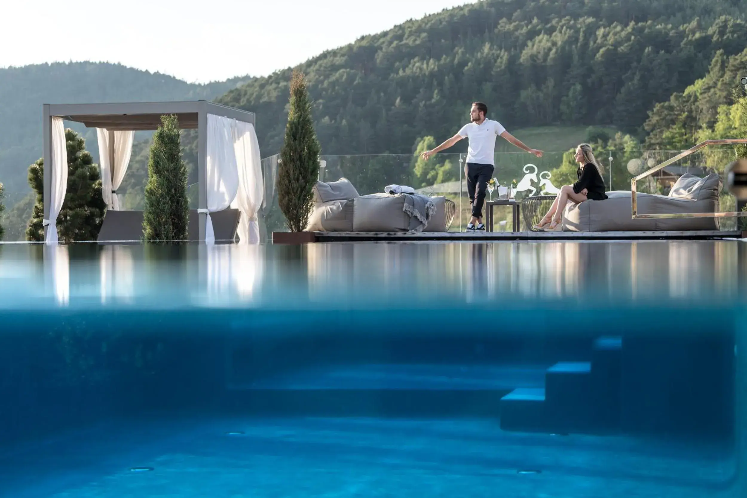 Swimming pool in ABINEA Dolomiti Romantic SPA Swimming pool in ABINEA Dolomiti Romantic SPA