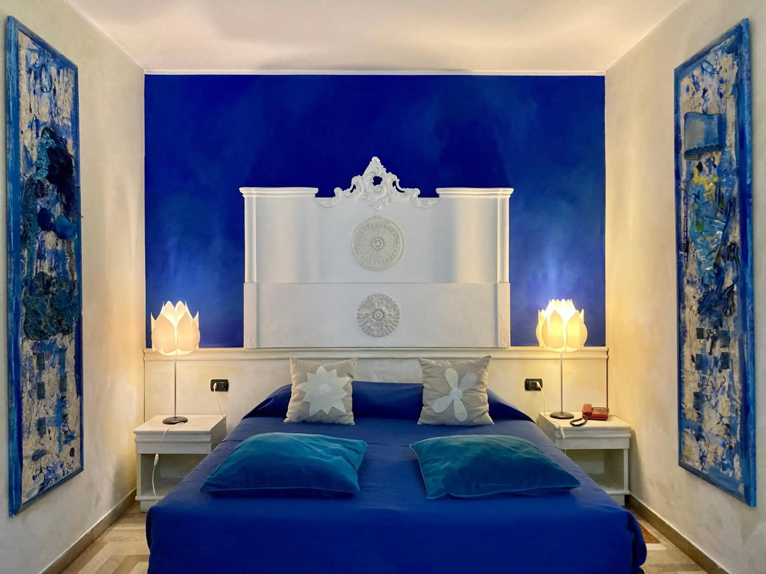 Bed in Art Hotel Al Fagiano Bed in Art Hotel Al Fagiano