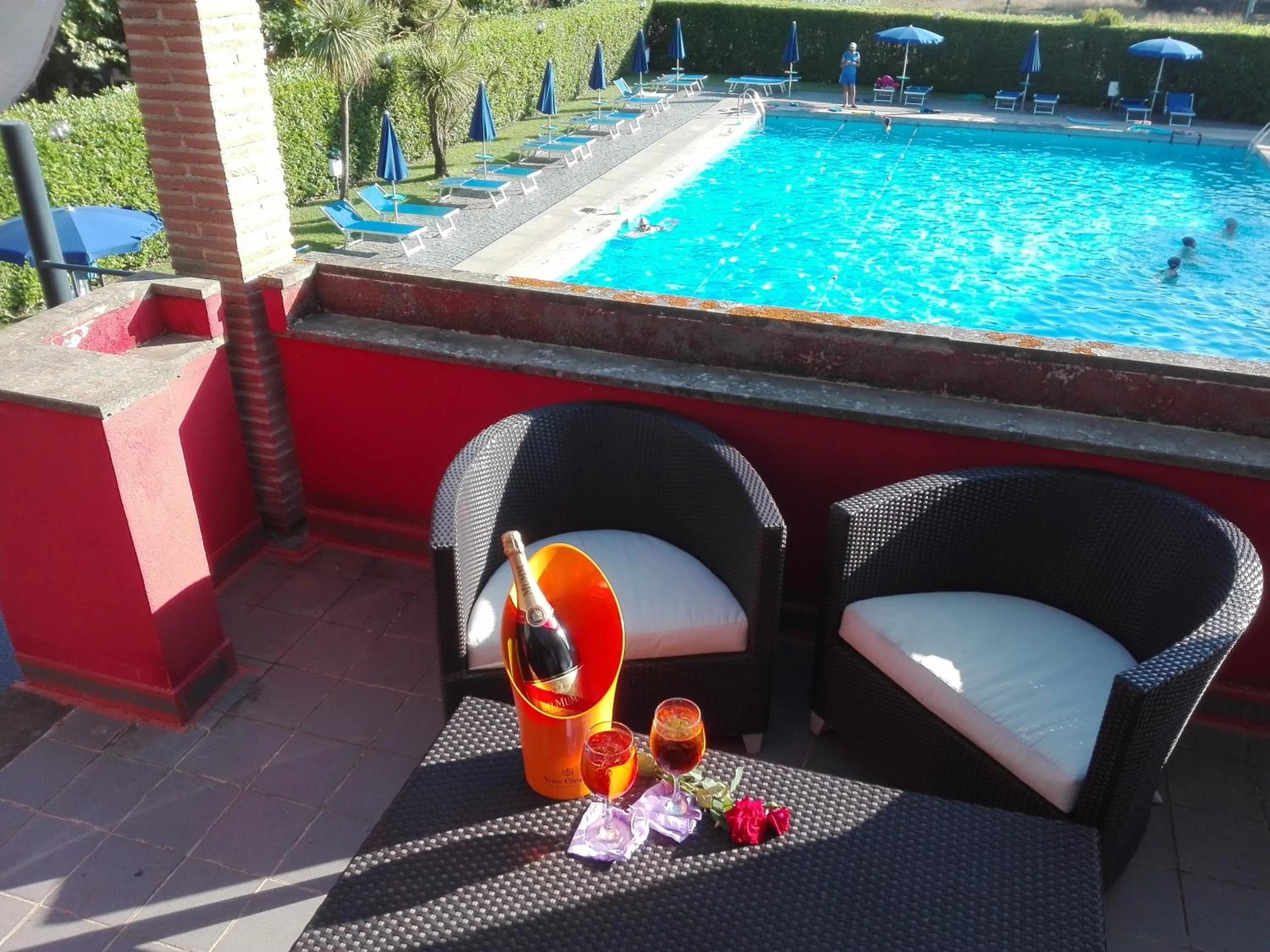 Pool view in Hotel Il Casale