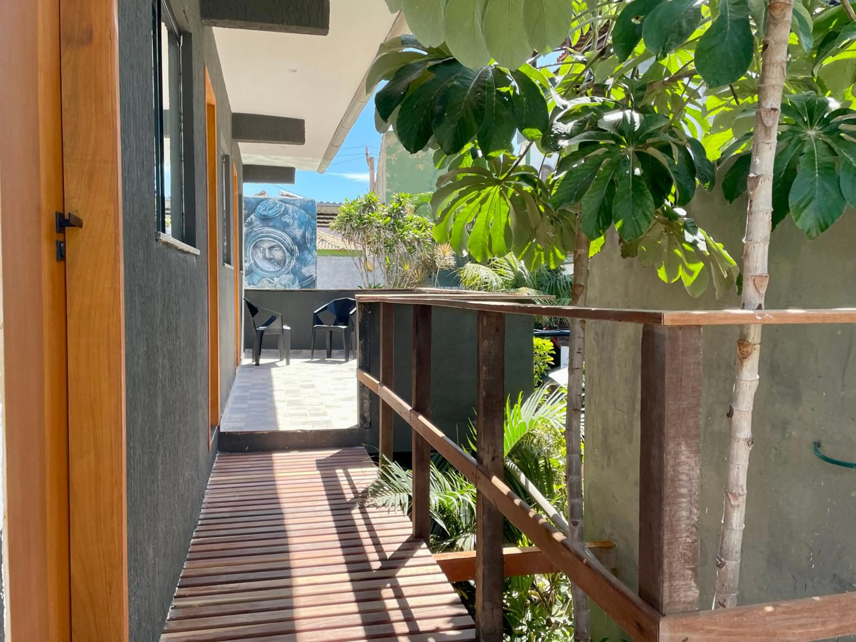 Balcony/Terrace in A Coroa Hostel & Pousada