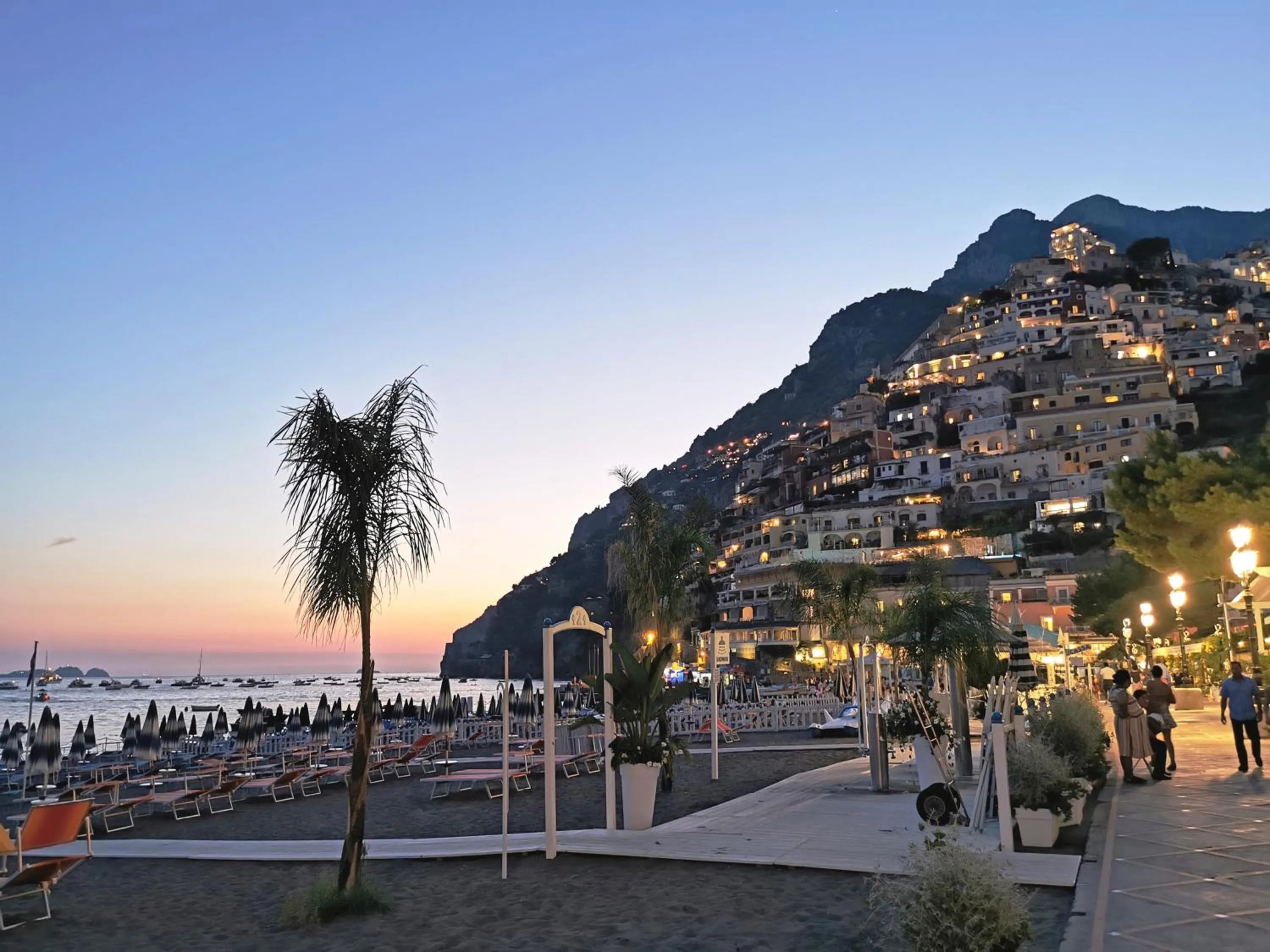 Sunset in La Caravella di Positano - Relais, Beach & Residences