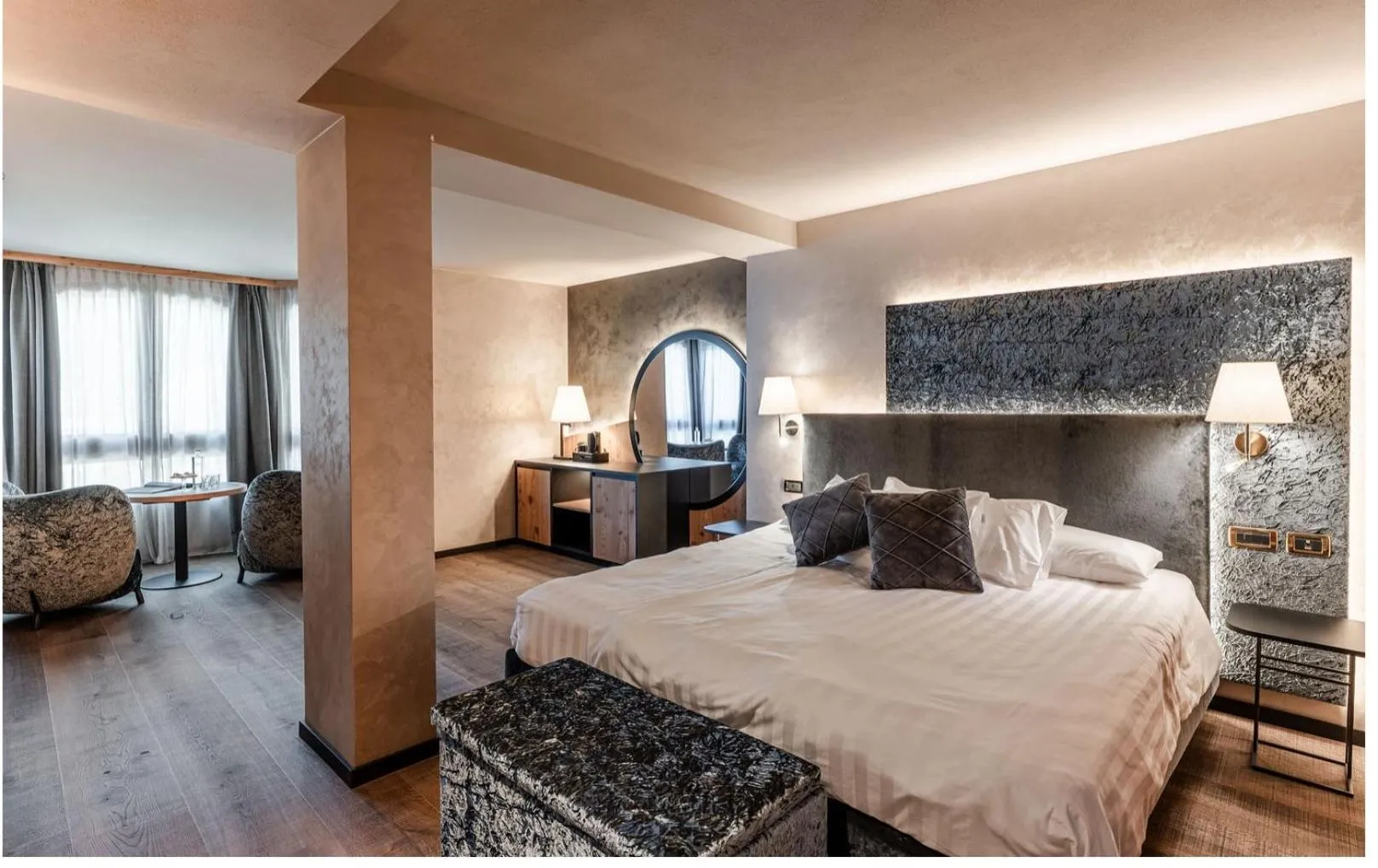 Bed in Cerana Relax Hotel