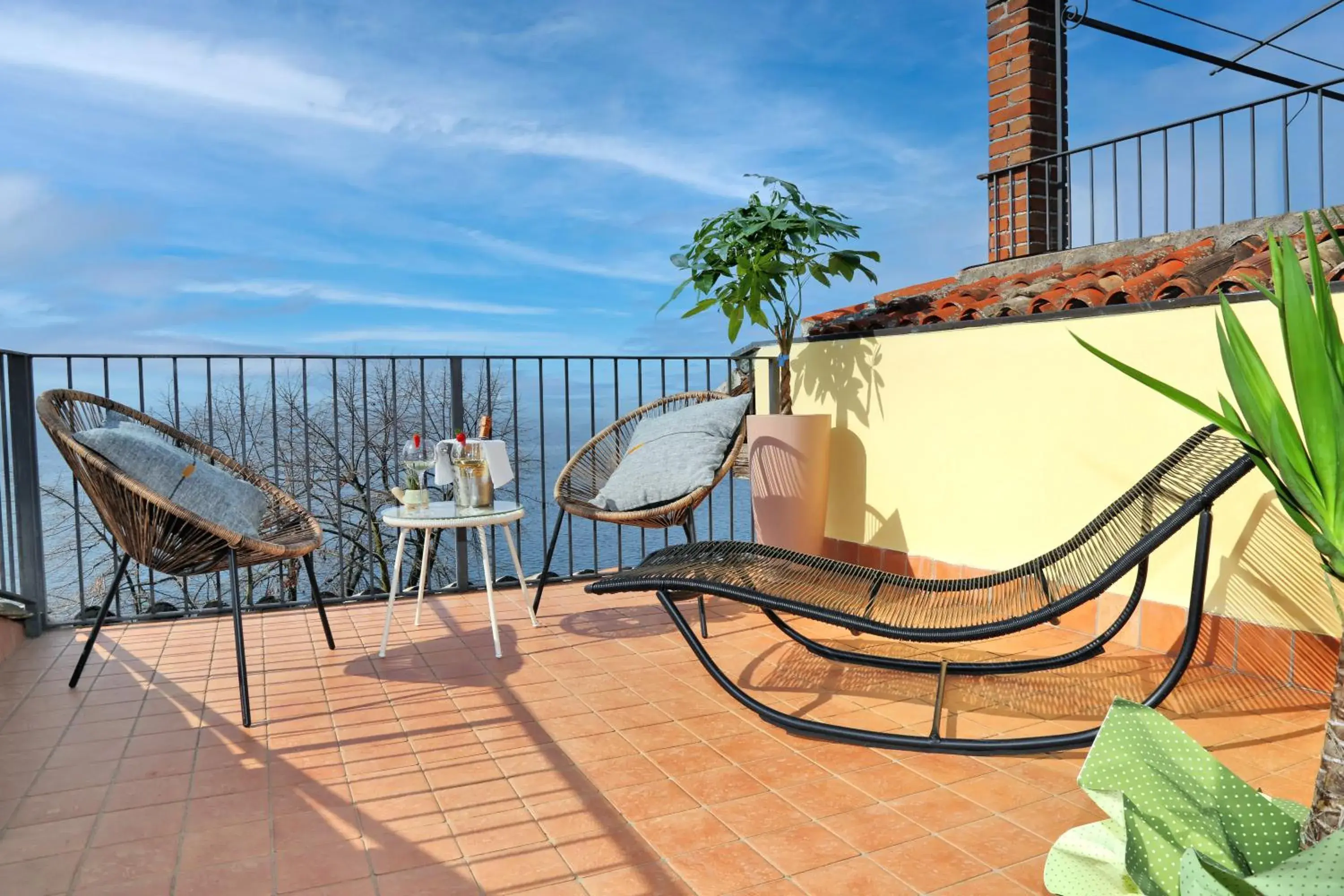 Balcony/Terrace in Albergo All'Ancora