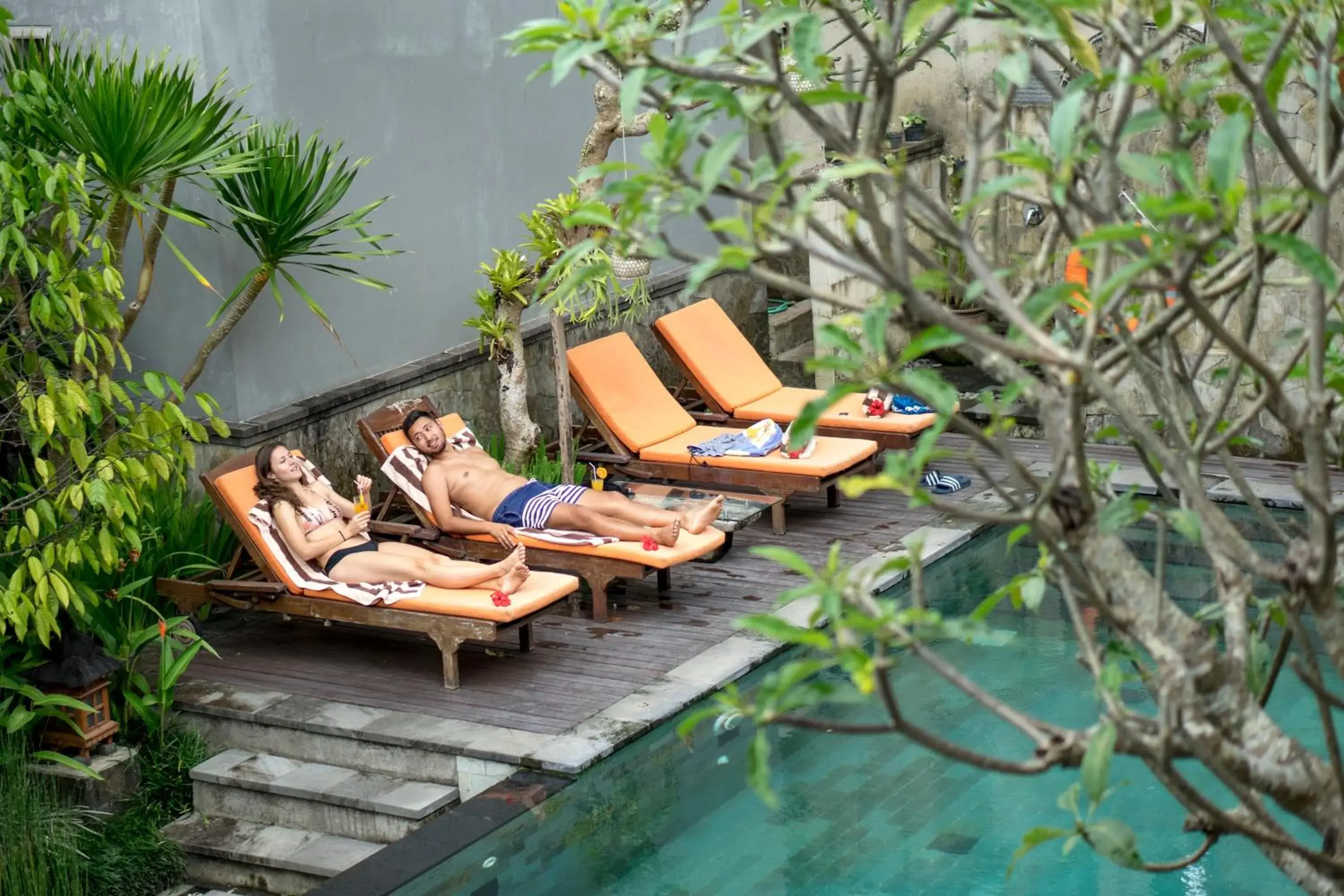 Pool view in Tetirah Boutique Hotel Pool view in Tetirah Boutique Hotel