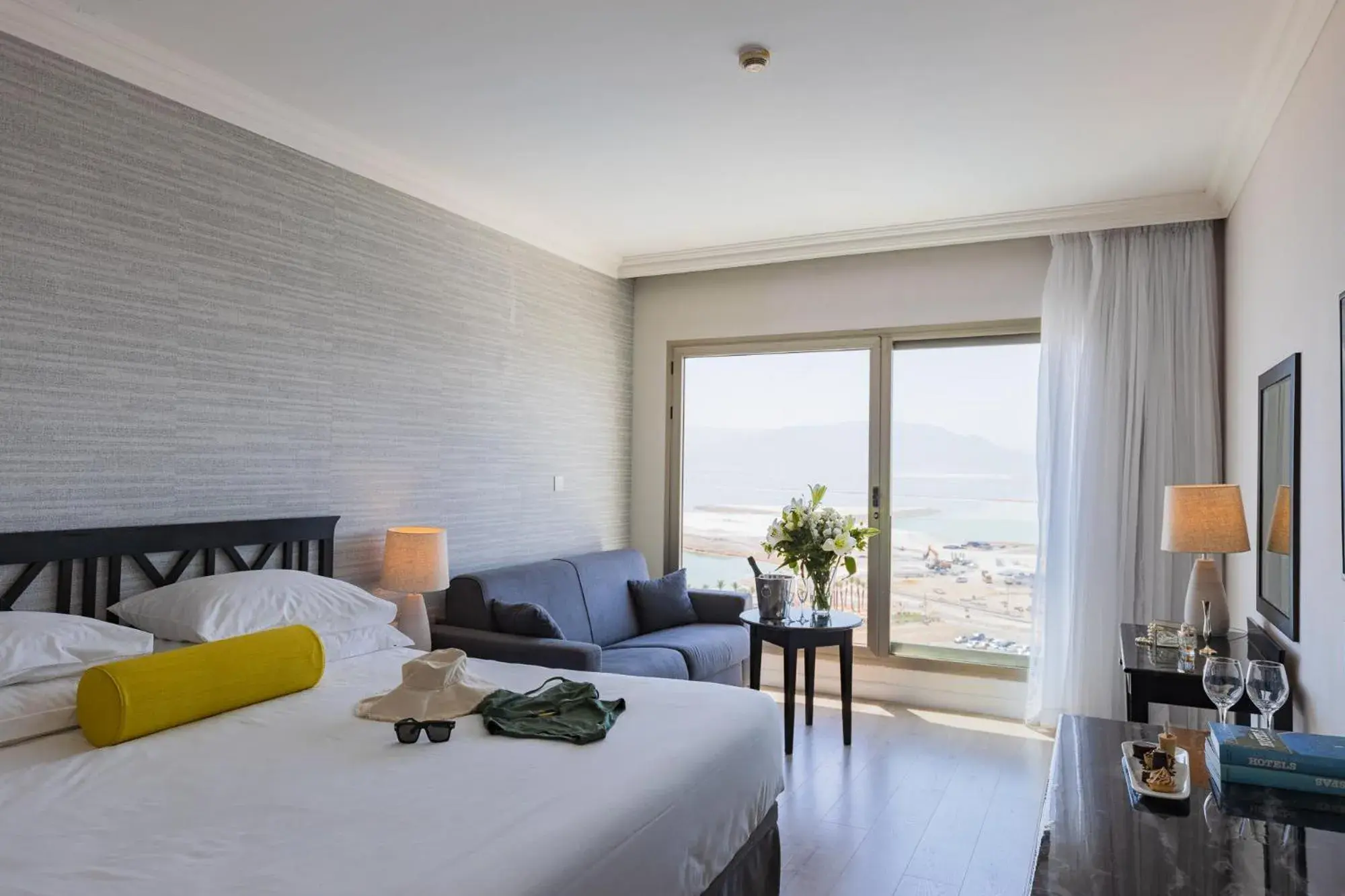 Sea view, Bed in Enjoy Dead Sea Hotel Sea view, Bed in Enjoy Dead Sea Hotel