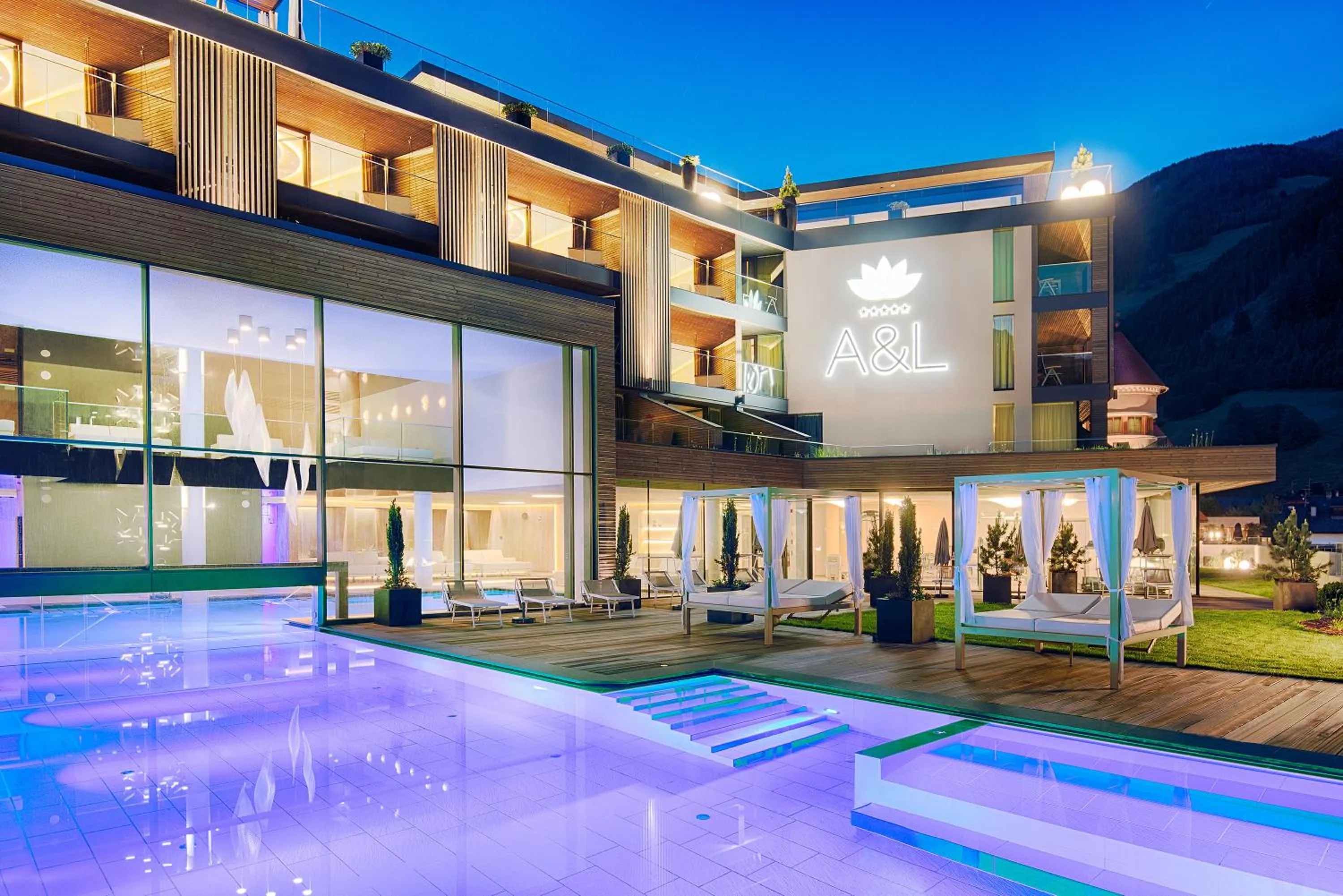 Open Air Bath in LUNARIS Wellnessresort