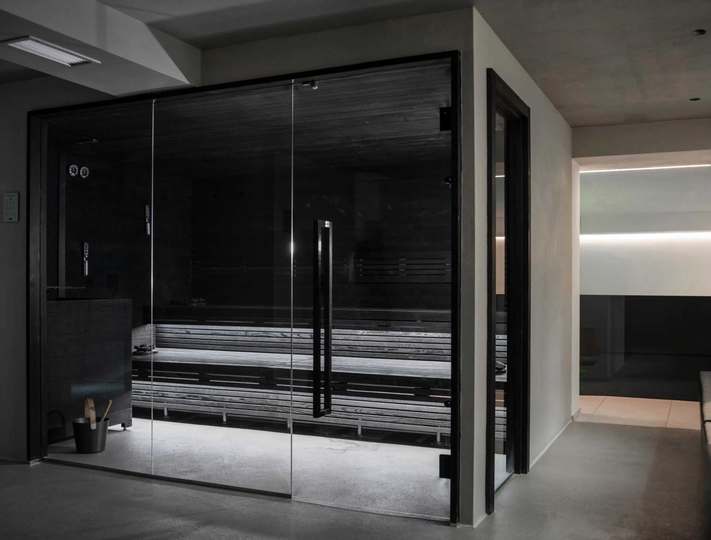 Sauna, Bed in Hotel Dahu