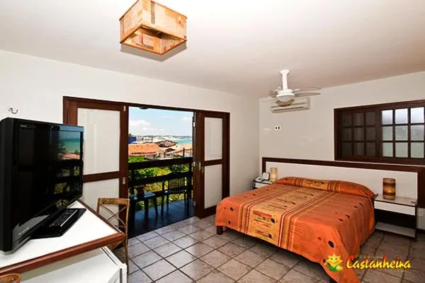 Bed in Pousada Castanheira