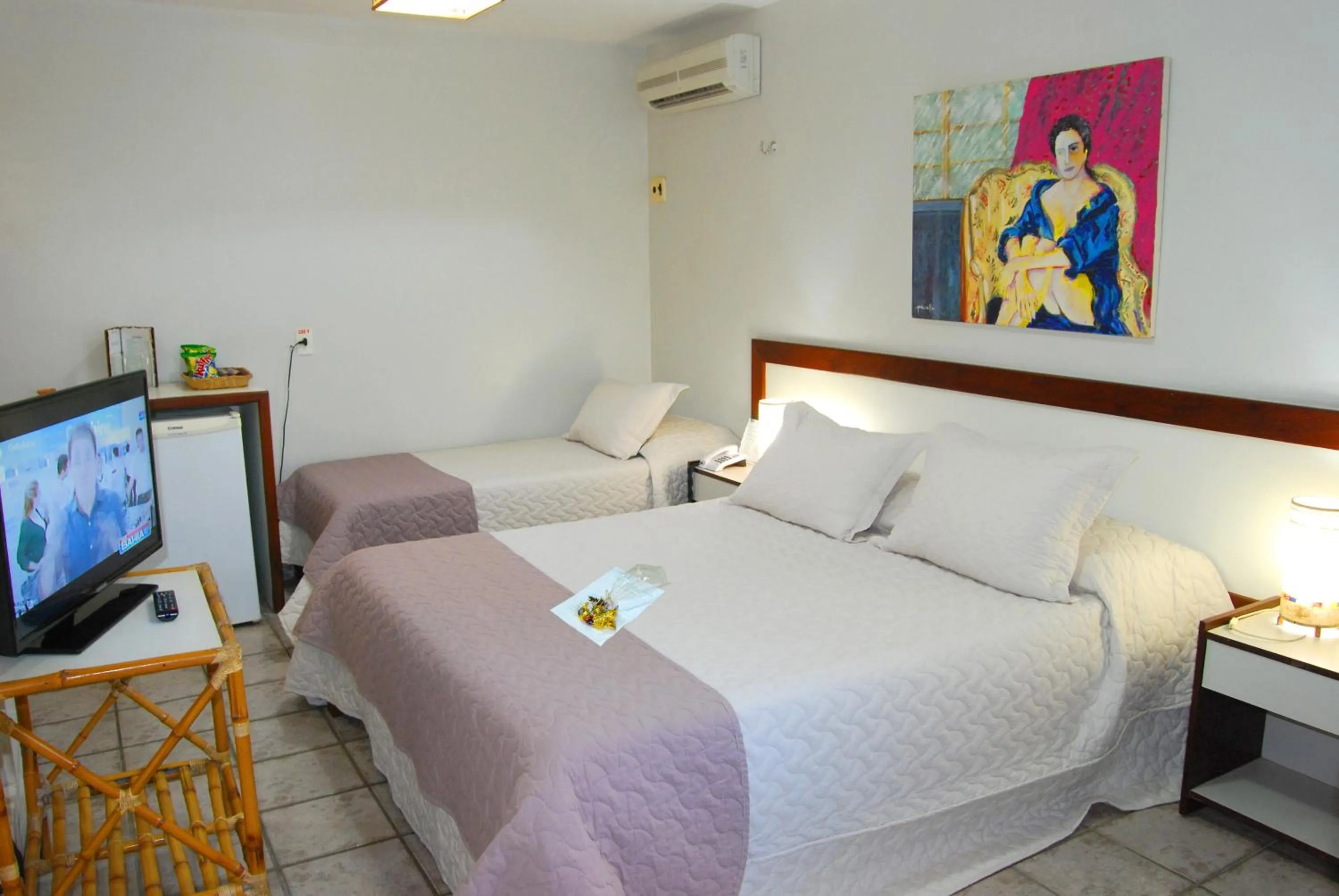 Bed in Pousada Castanheira