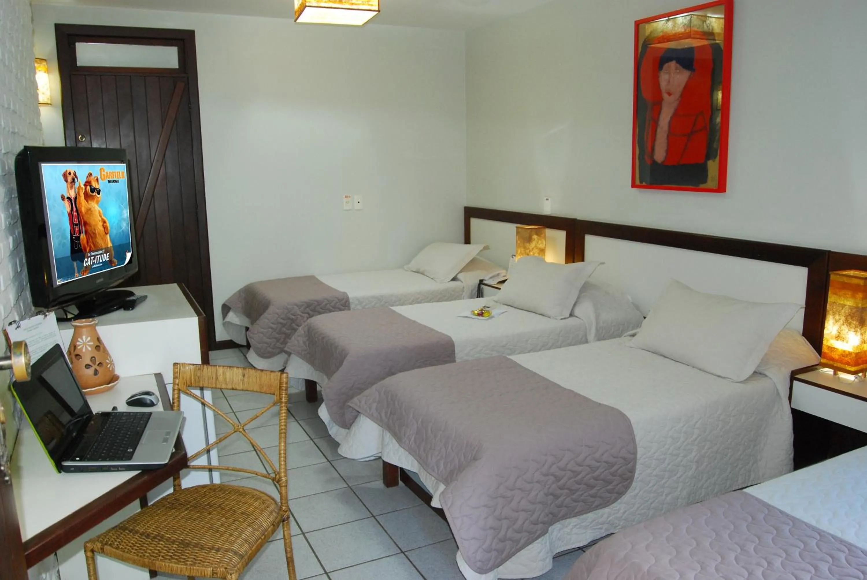 Bed in Pousada Castanheira