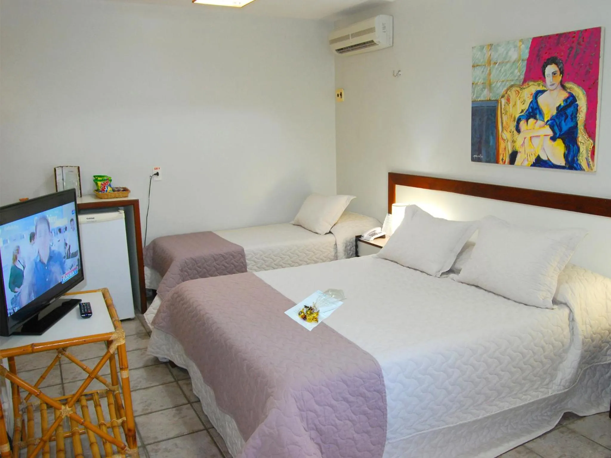 Bed in Pousada Castanheira