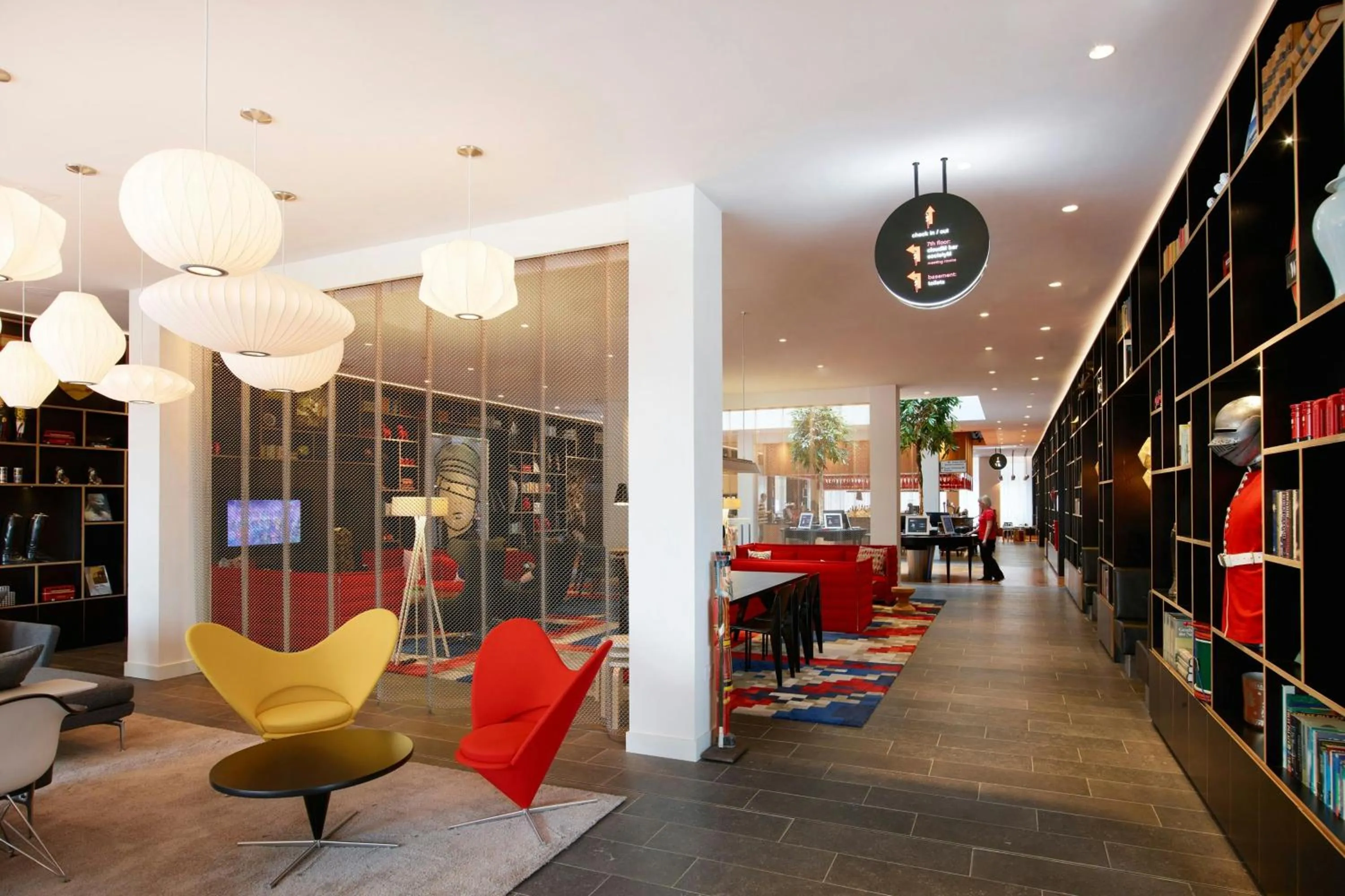 Lobby or reception in citizenM Tower of London