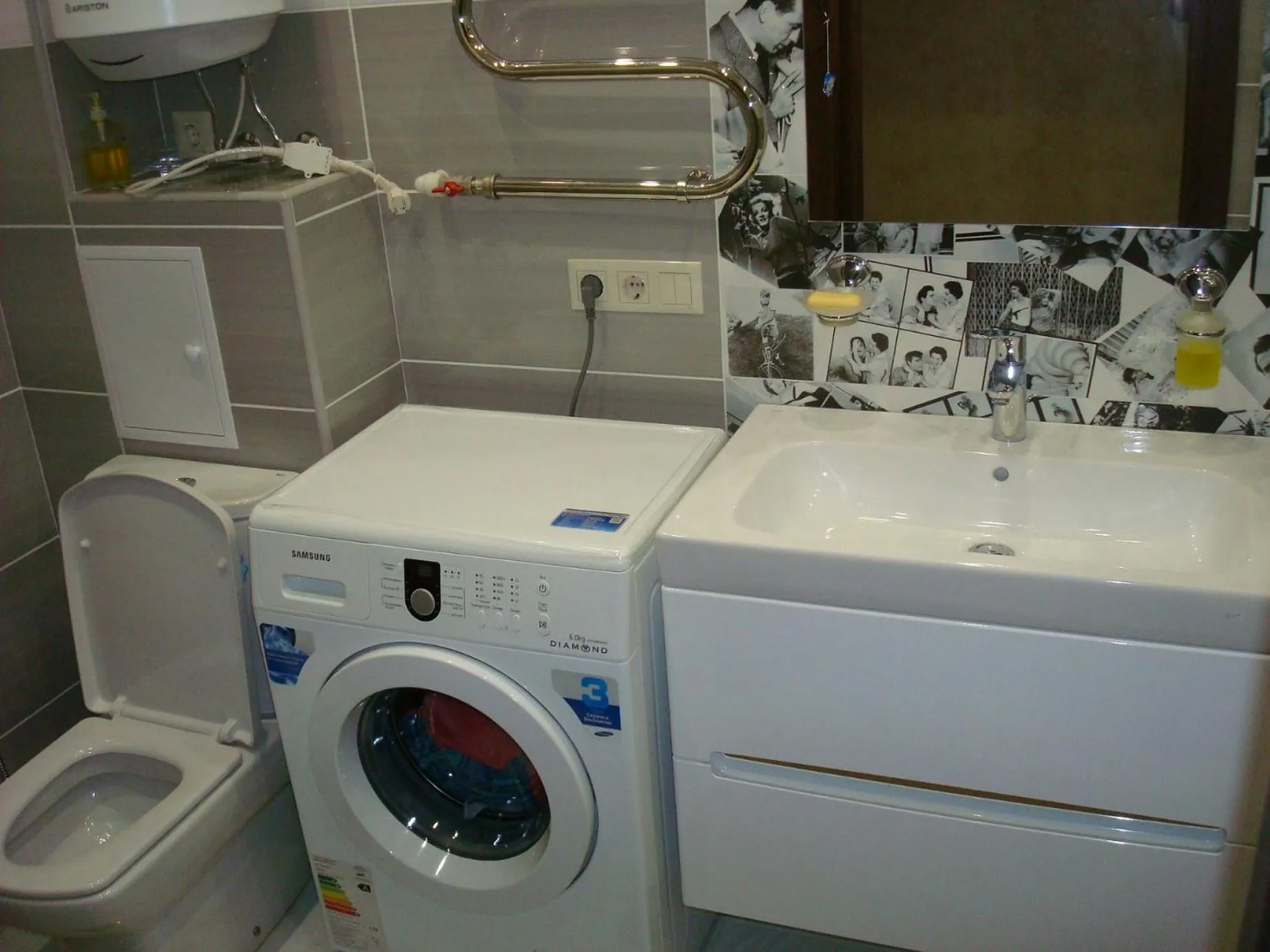 Bathroom in Apartment on Privokzalnaya 2/1