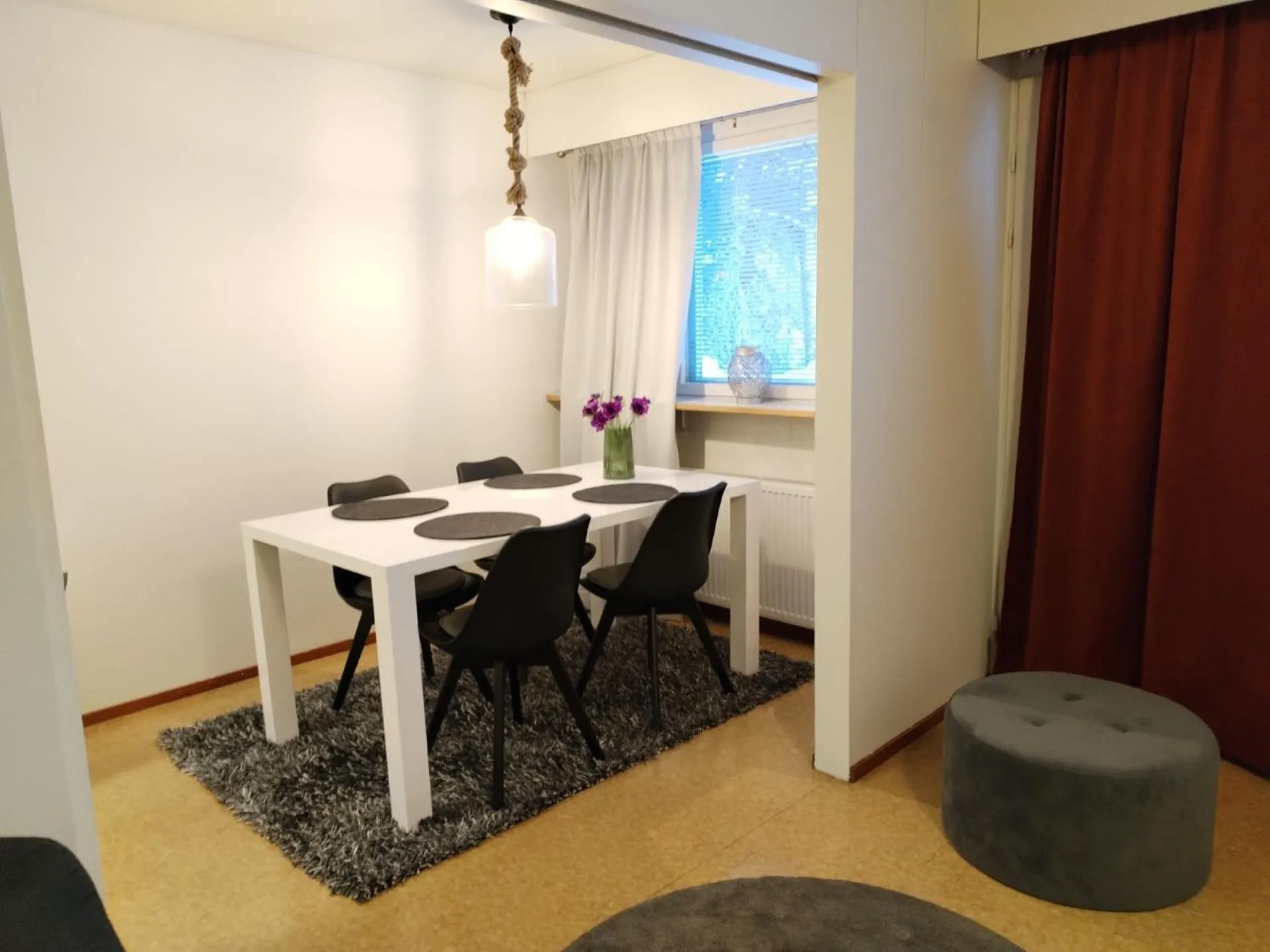 Seating area in Kuukkeli Apartments Sodankylä