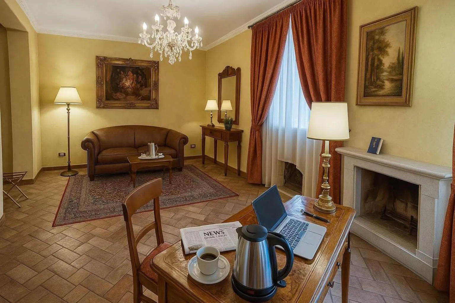 Seating area in Grand Hotel Vigna Nocelli