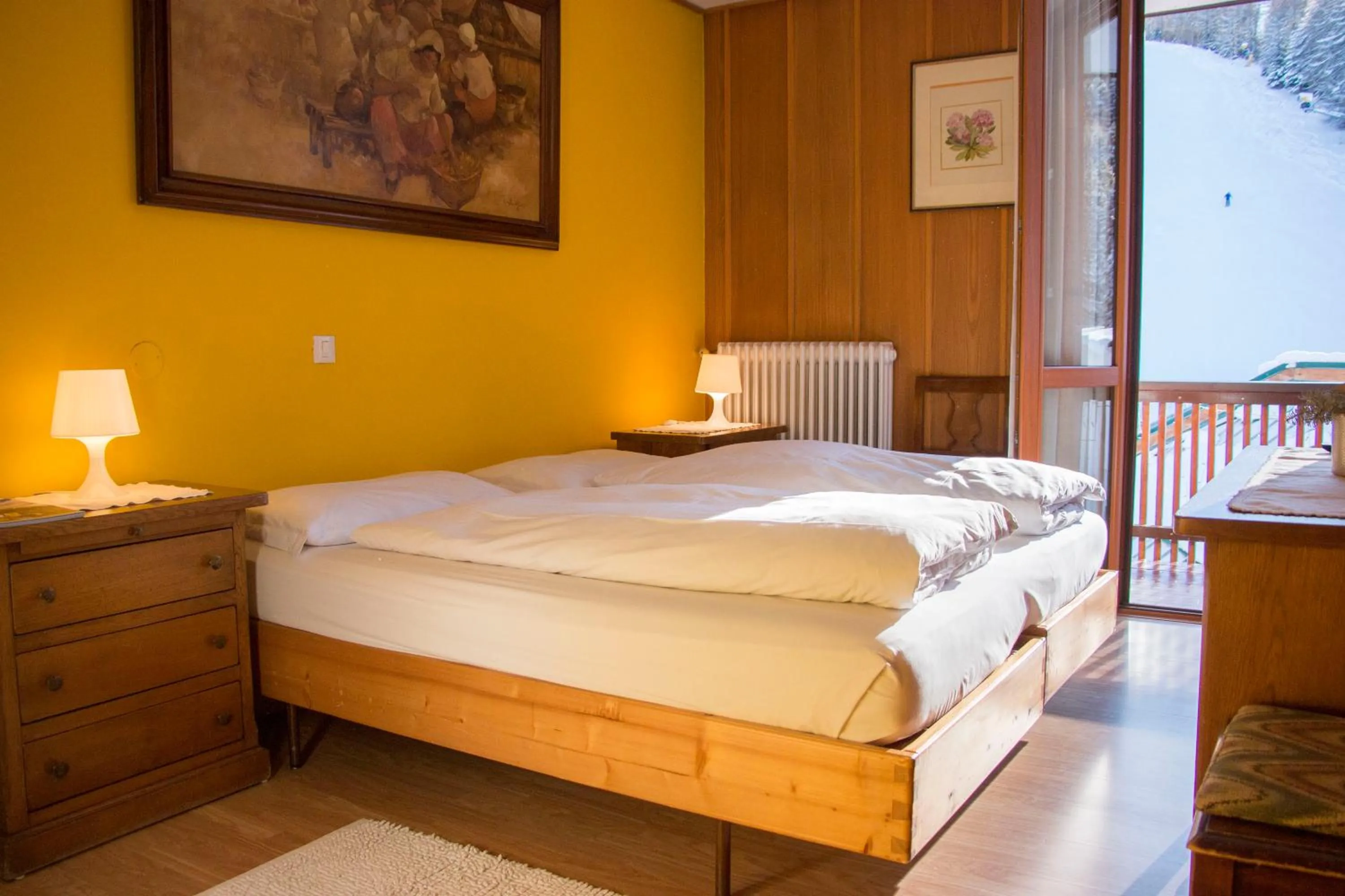 Bed in Hotel Cristallo