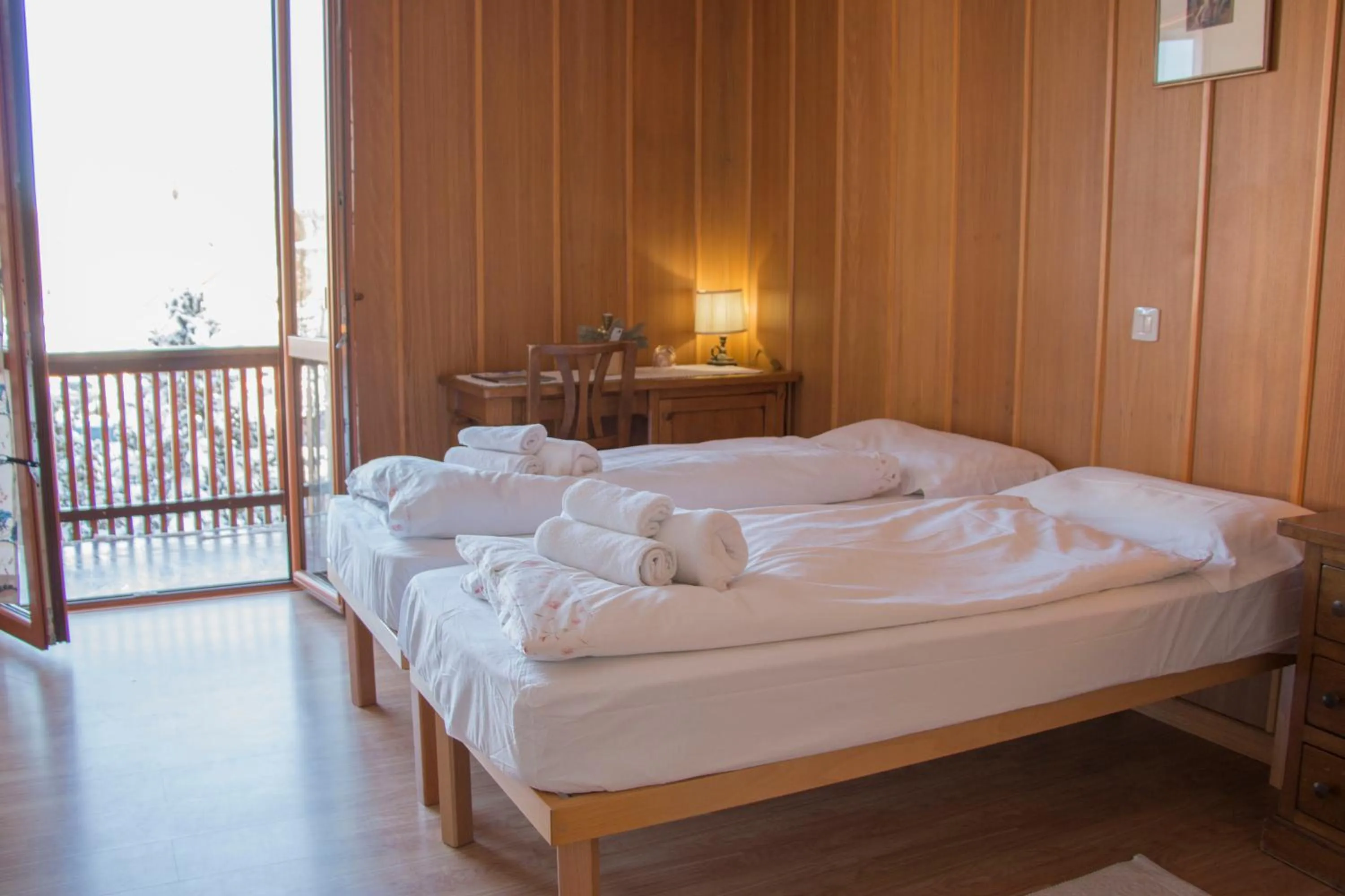 Bed in Hotel Cristallo