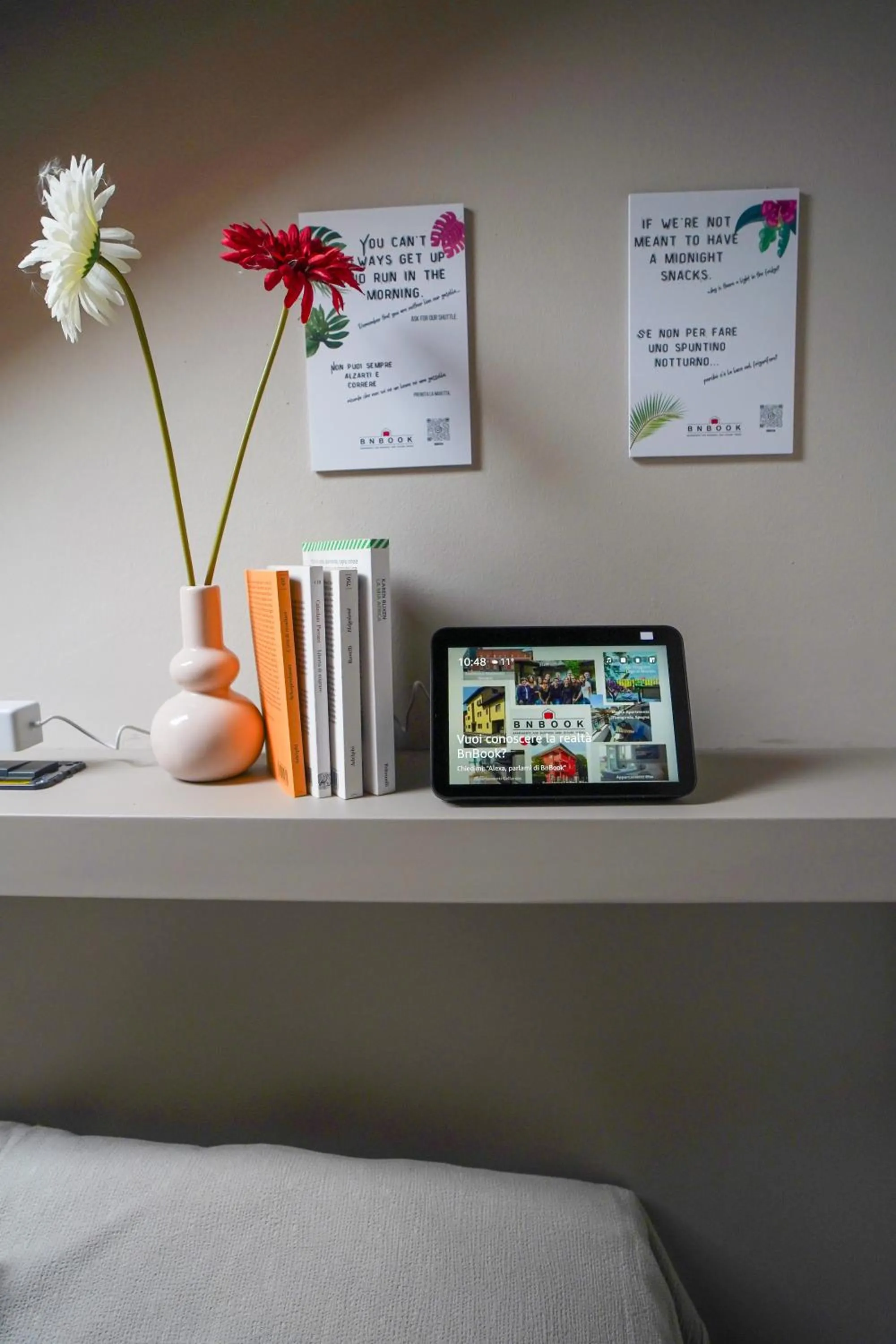 Decorative detail, Bed in Bnbook Expo Residence Rho