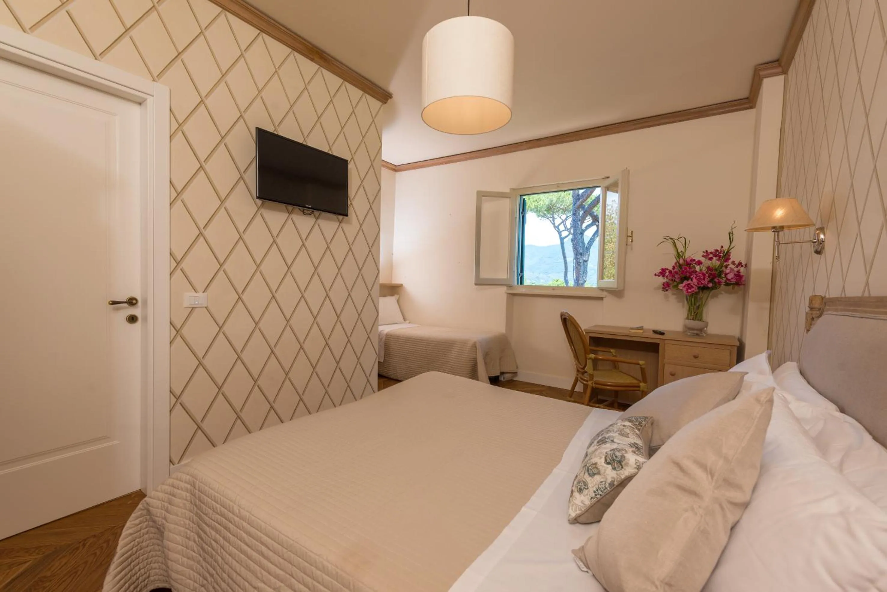 Bed in Hotel Villa Tiziana