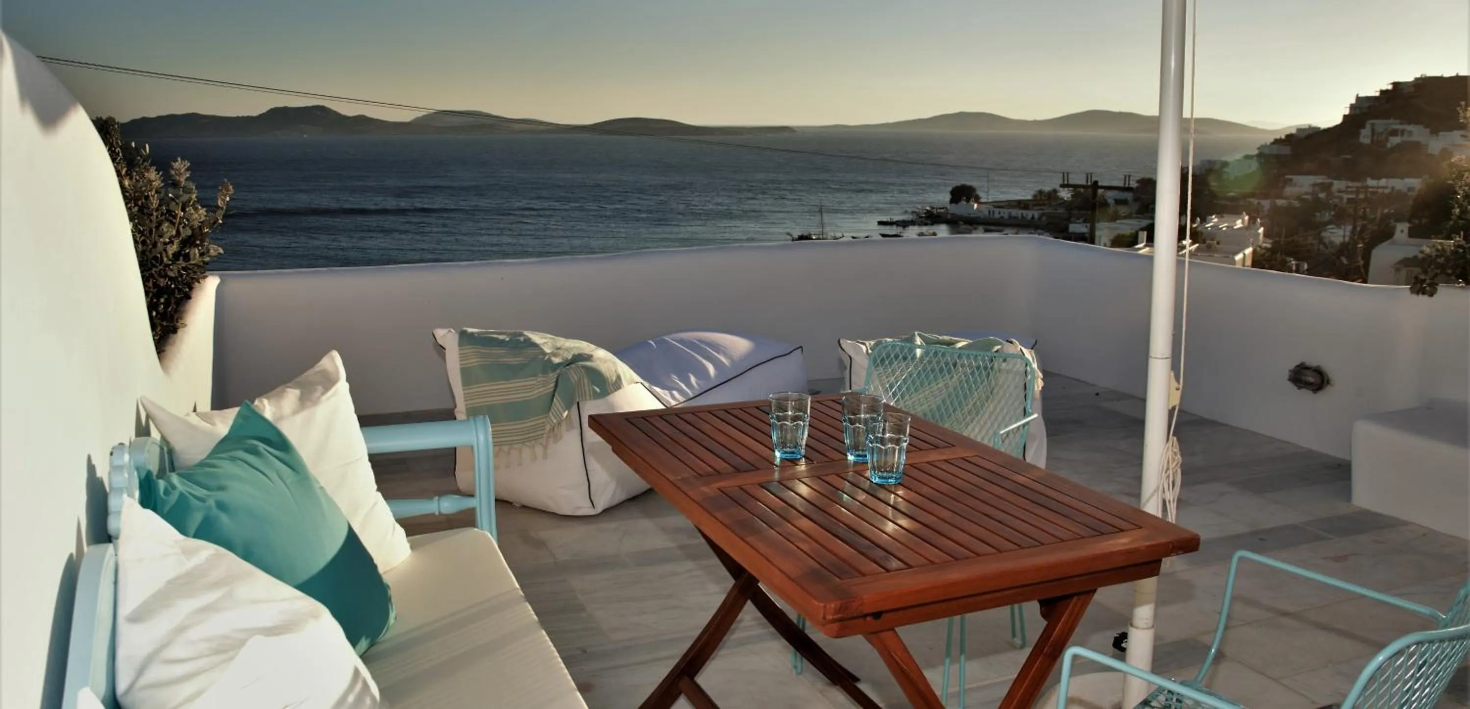 Balcony/Terrace in Mykonos Moussa