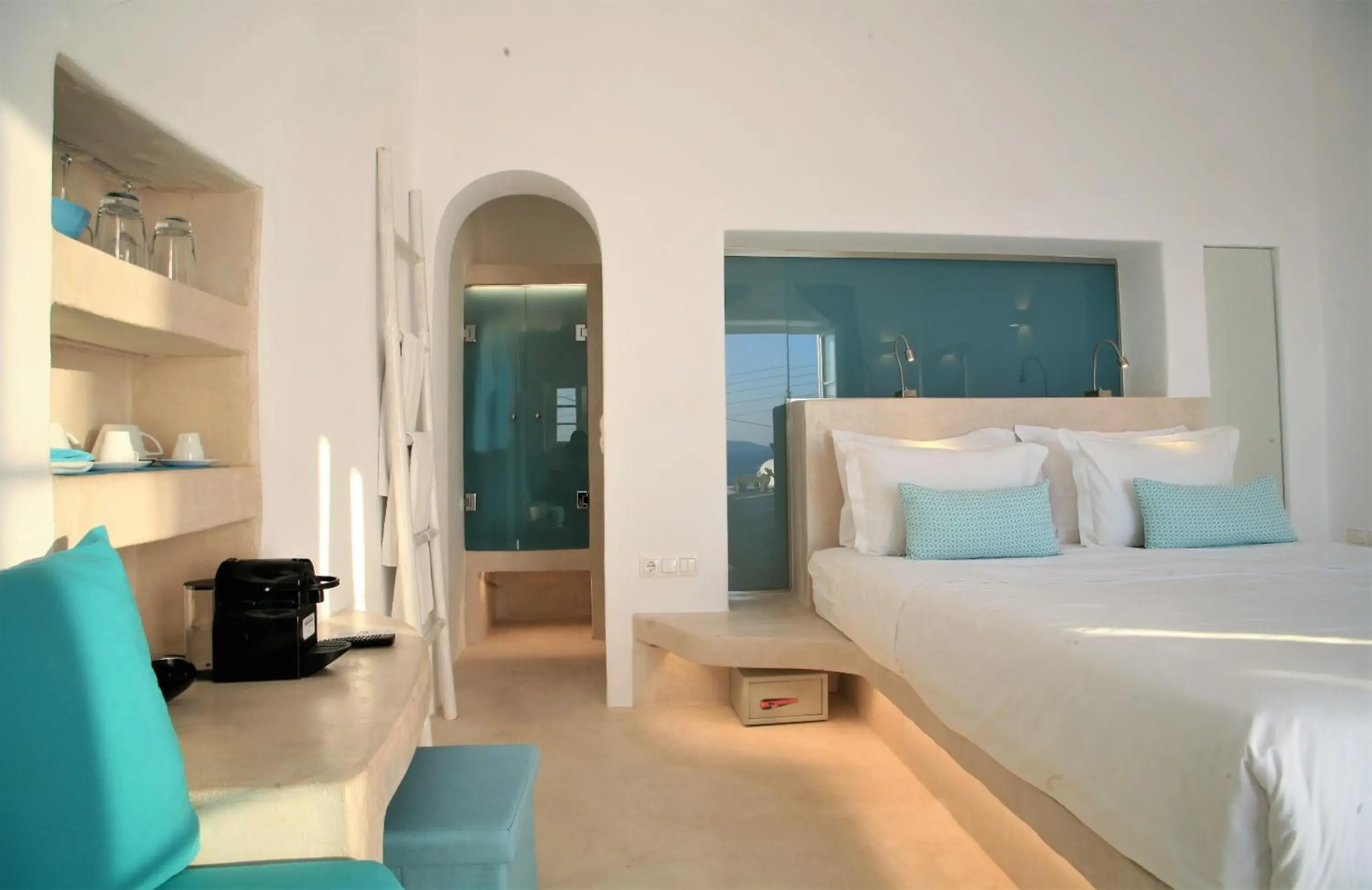 Bed in Mykonos Moussa Bed in Mykonos Moussa