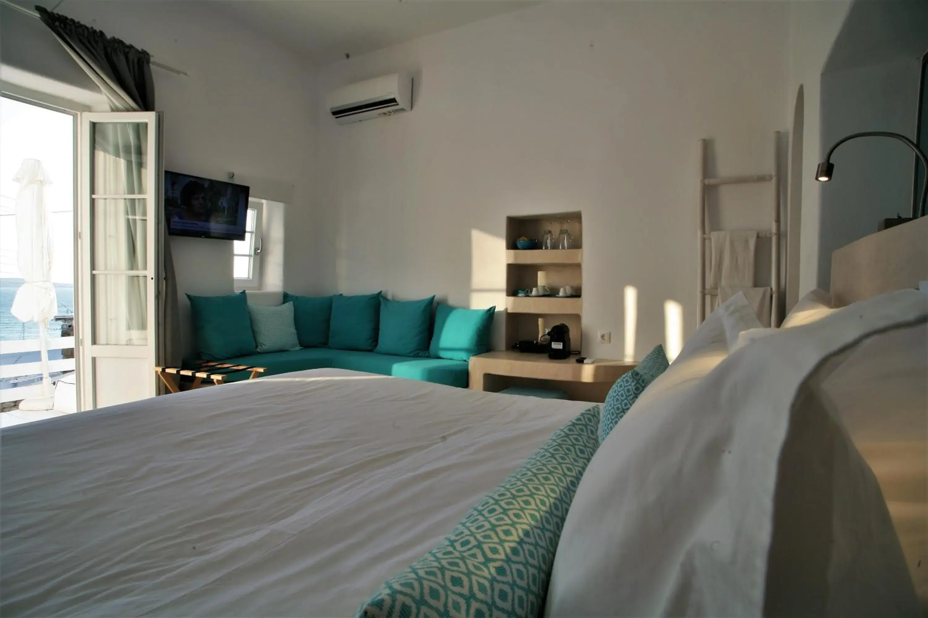 Bed in Mykonos Moussa Bed in Mykonos Moussa