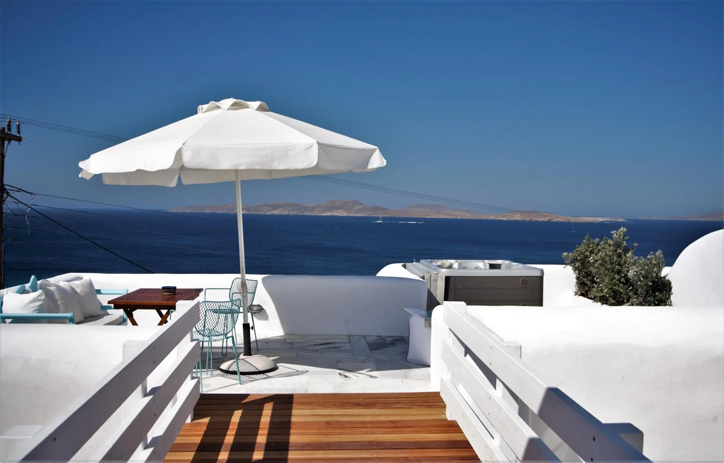 Balcony/Terrace in Mykonos Moussa