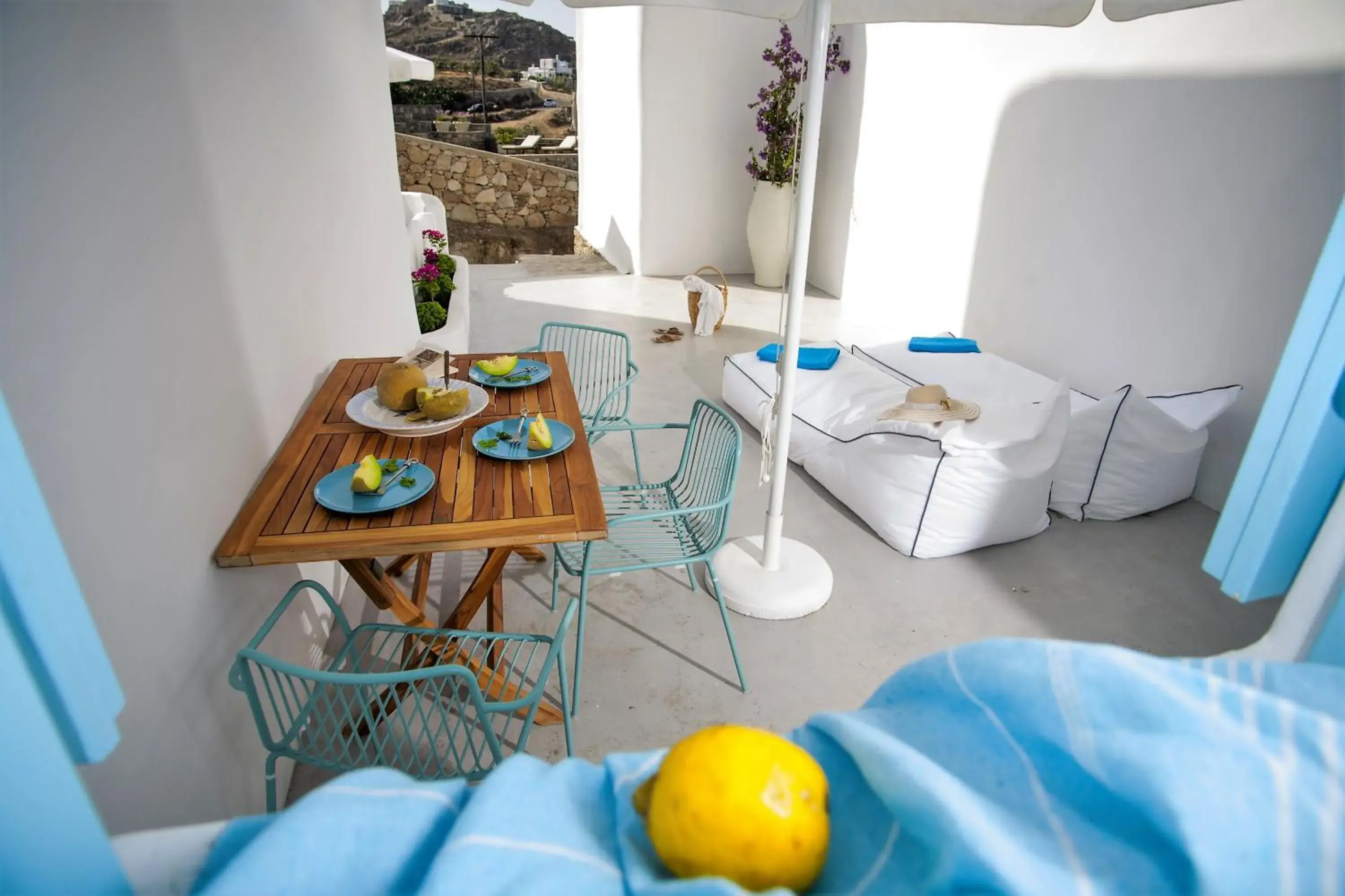 Food close-up in Mykonos Moussa Food close-up in Mykonos Moussa