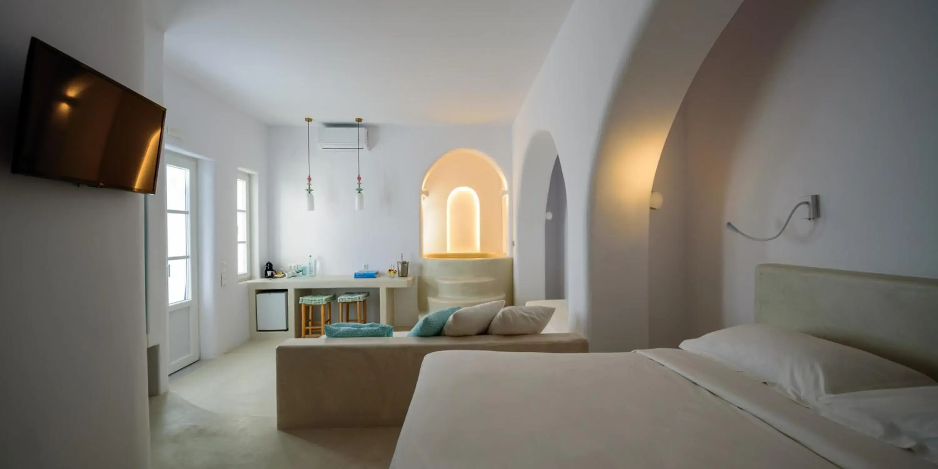 Bed in Mykonos Moussa Bed in Mykonos Moussa