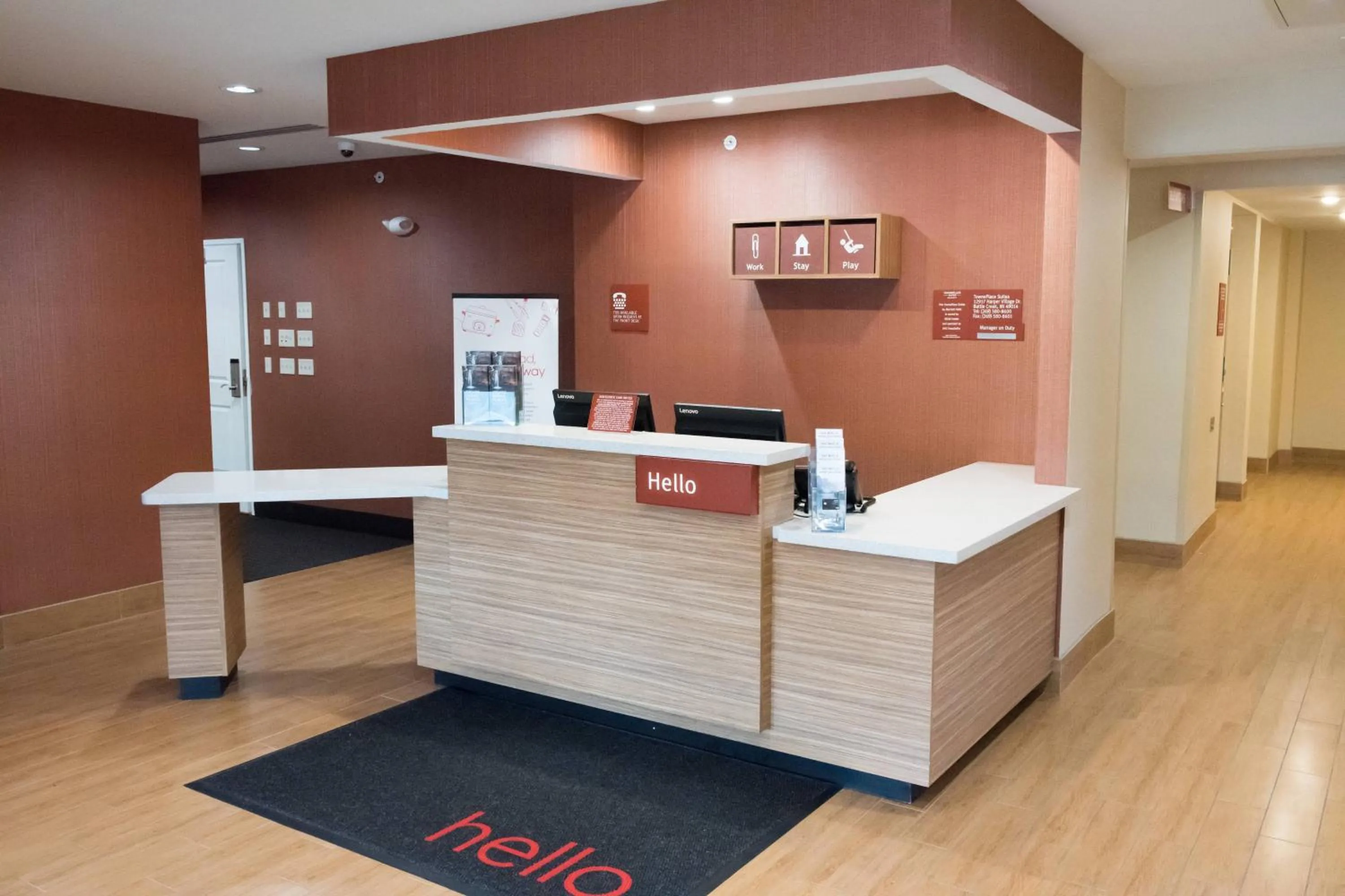 Lobby or reception in TownePlace Suites by Marriott Battle Creek