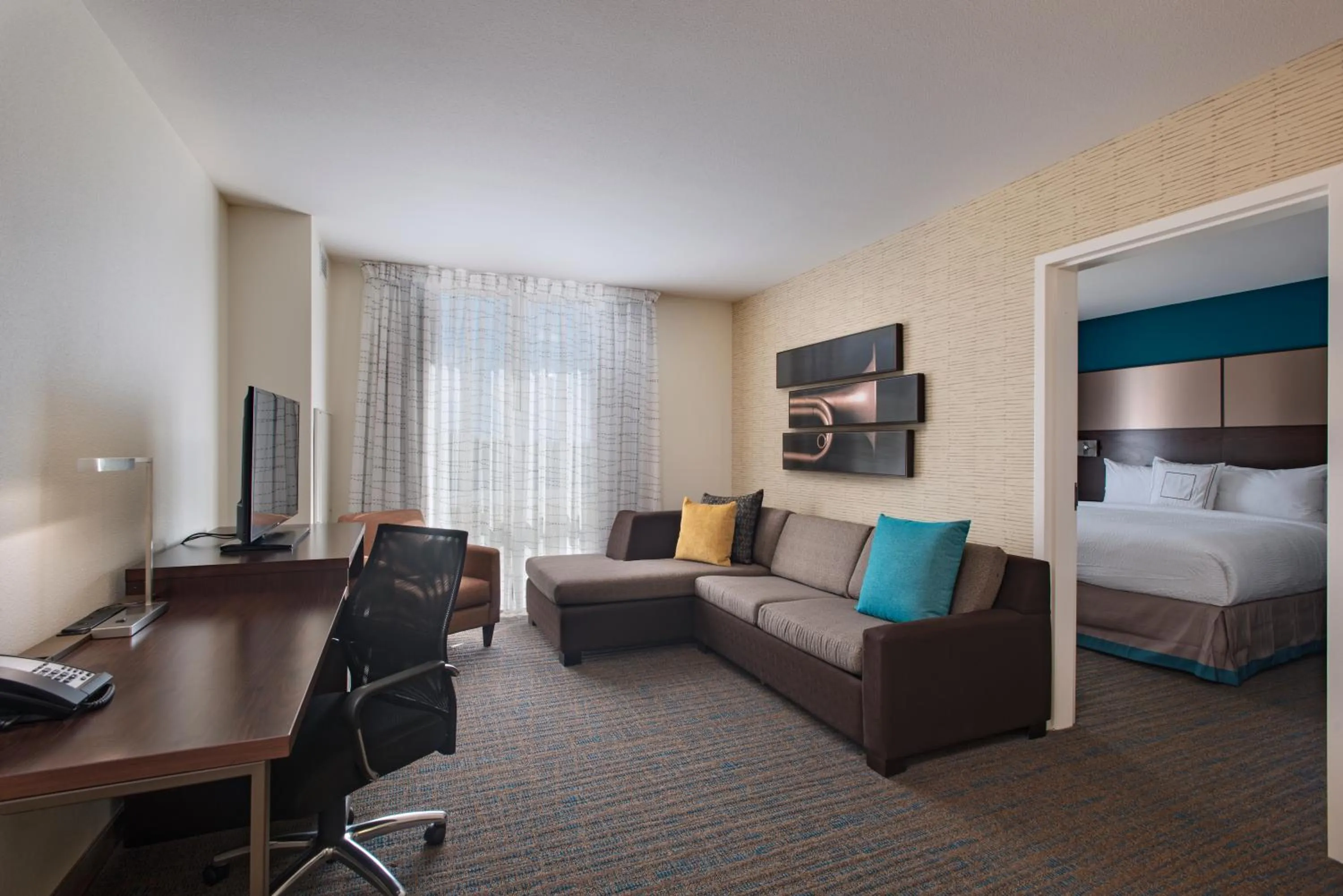 Living room, Bed in Residence Inn by Marriott Jackson The District at Eastover