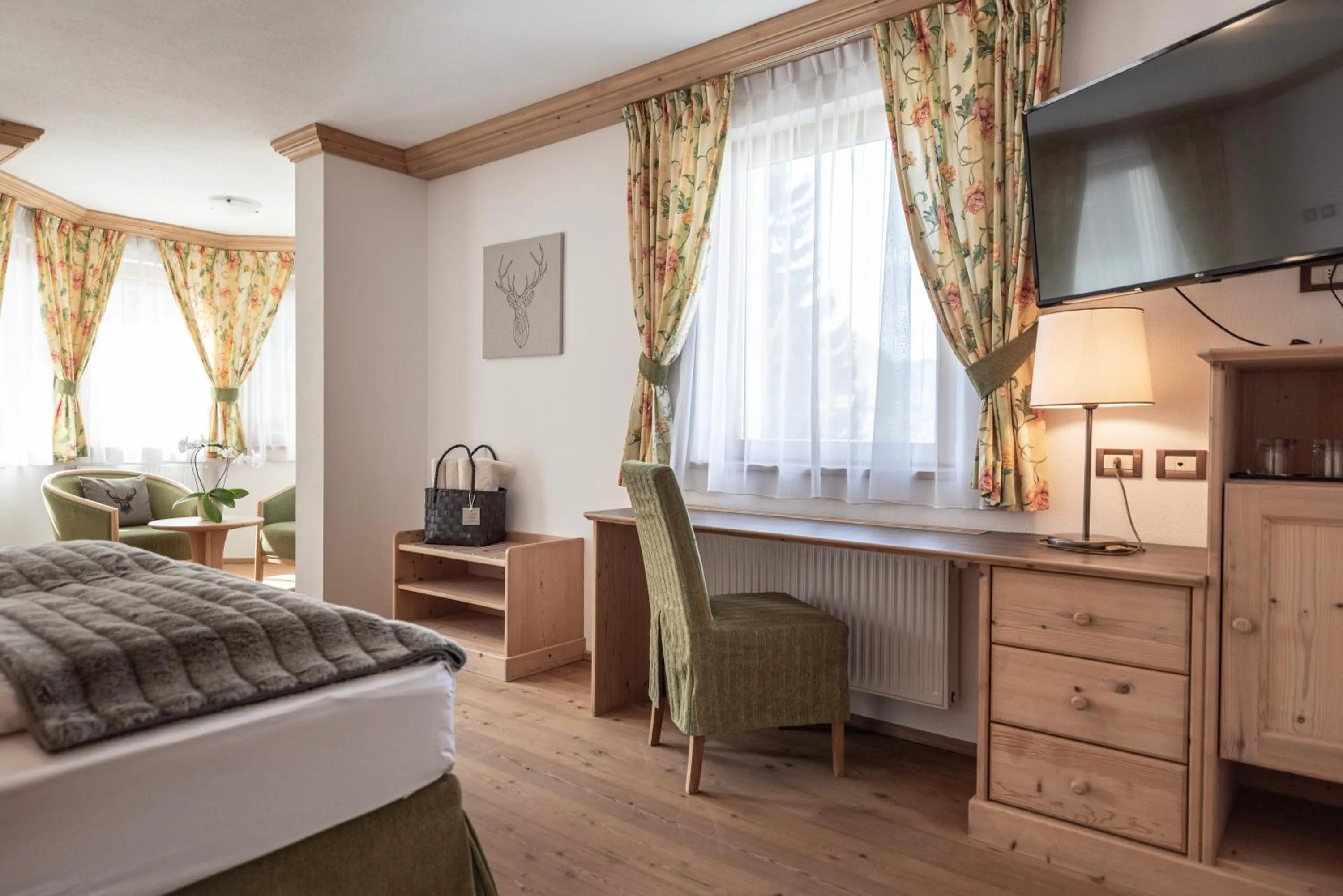 Bed in Hotel Cristallo