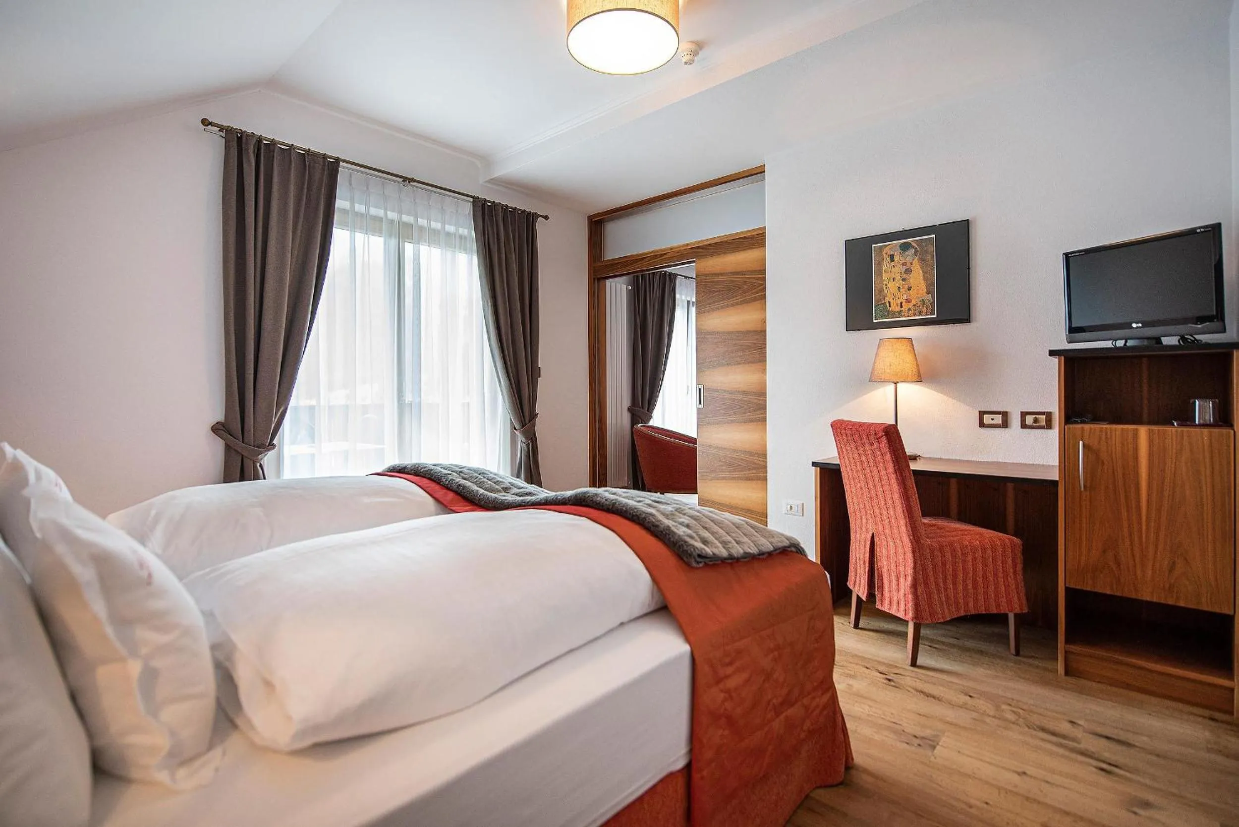 Bed in Hotel Cristallo