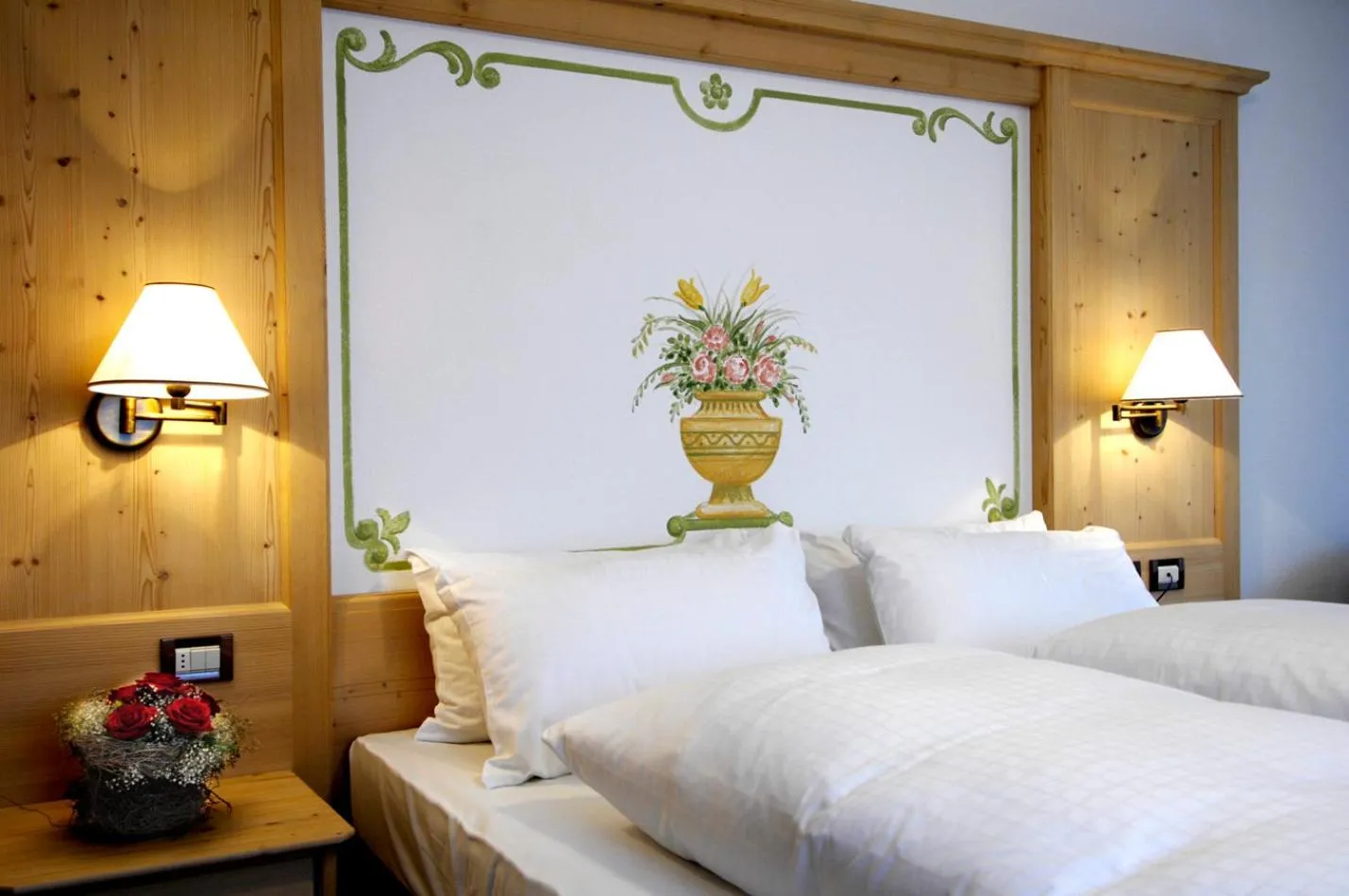 Bed in Hotel Cristallo