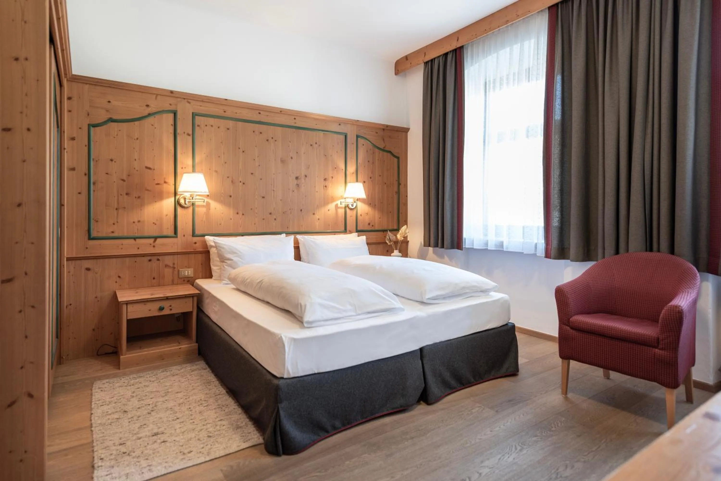 Bed in Hotel Cristallo