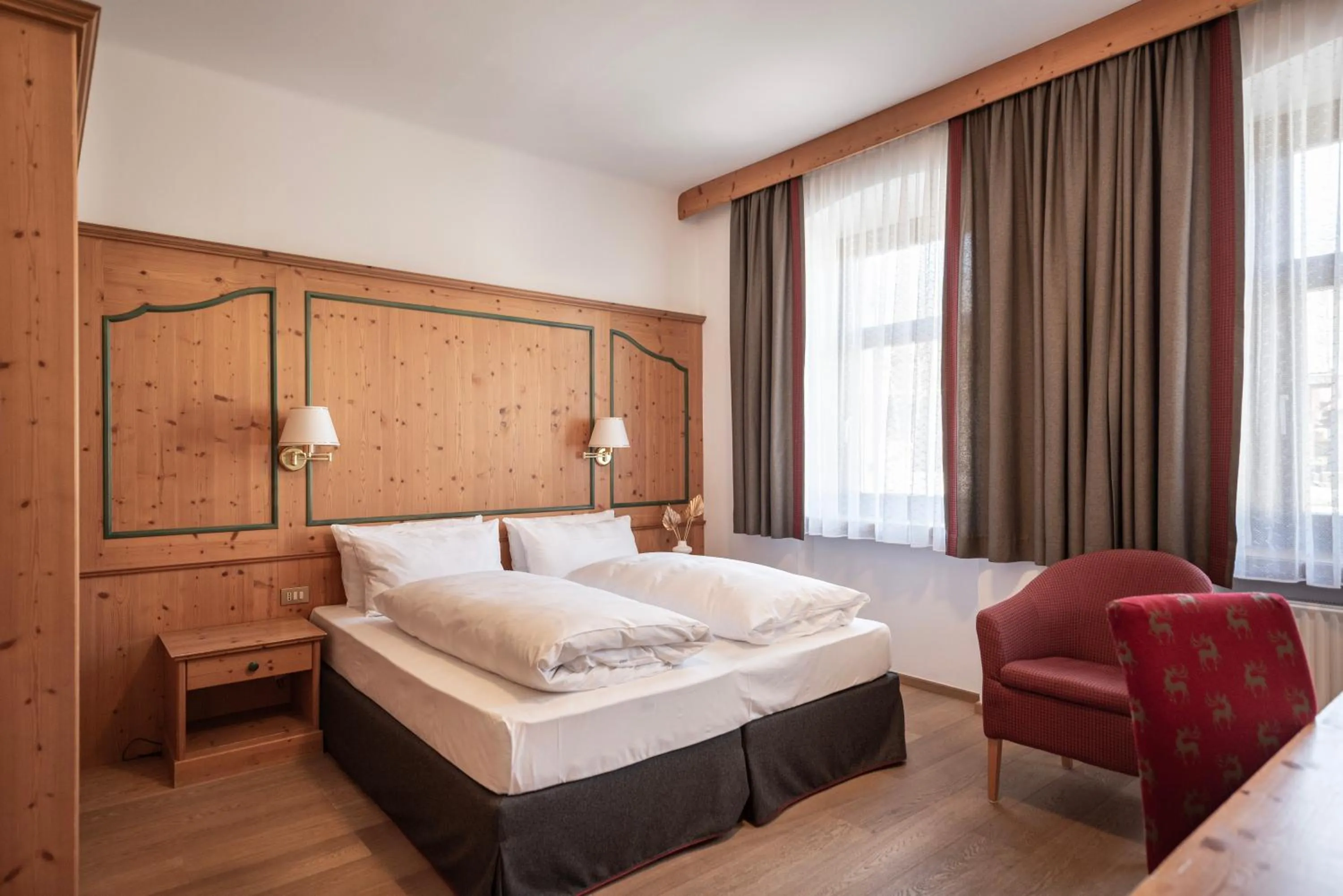 Bed in Hotel Cristallo