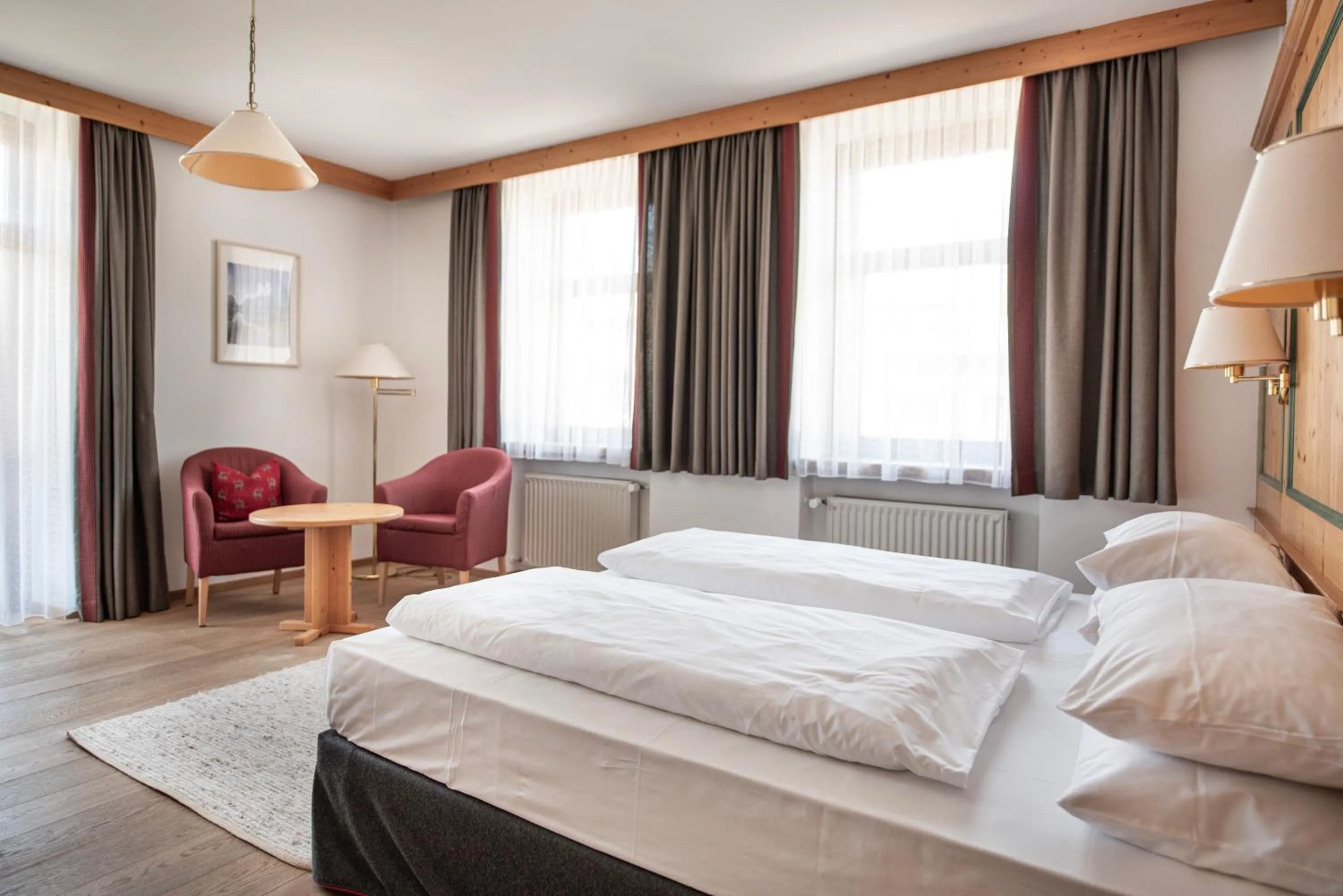 Bed in Hotel Cristallo