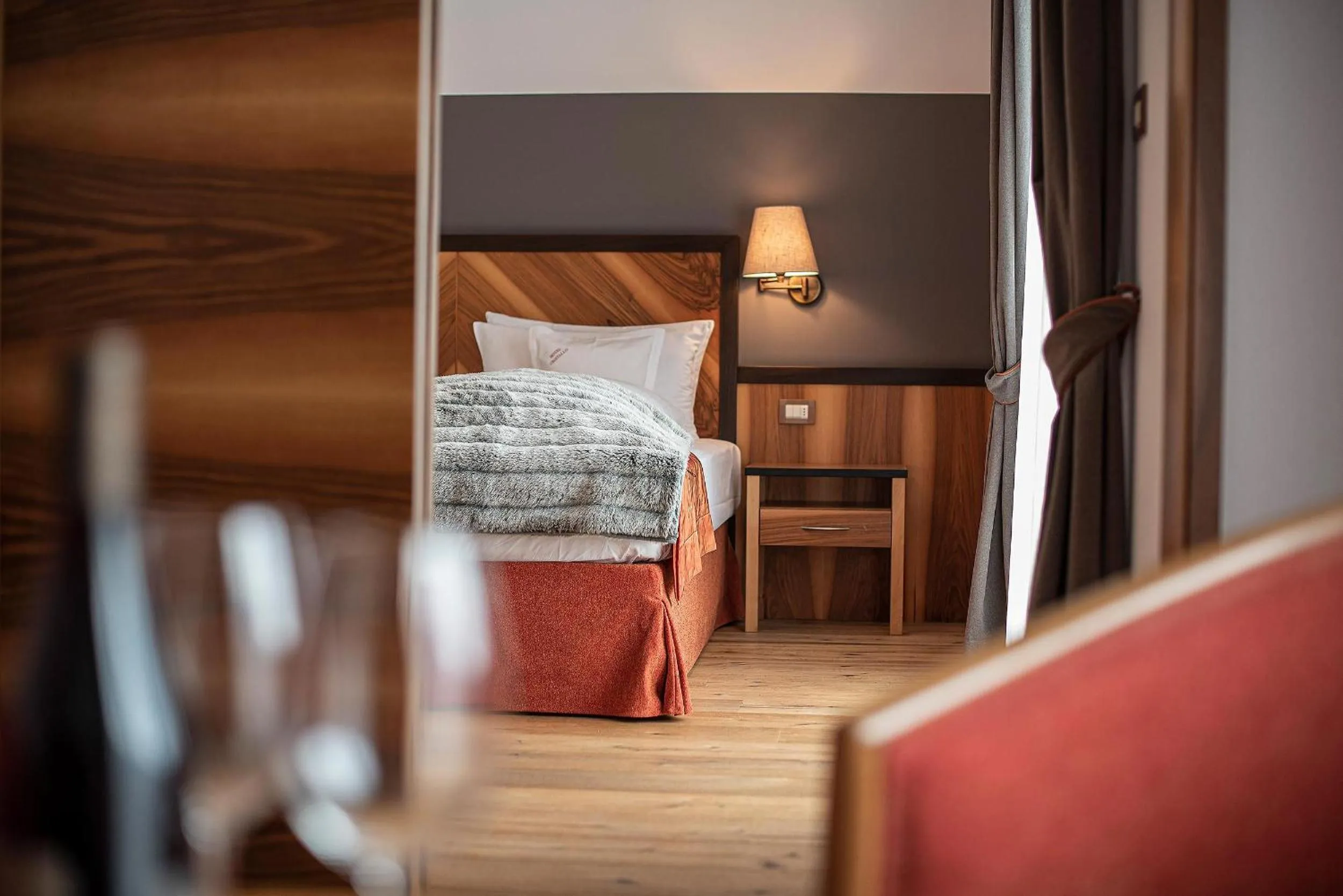 Bed in Hotel Cristallo