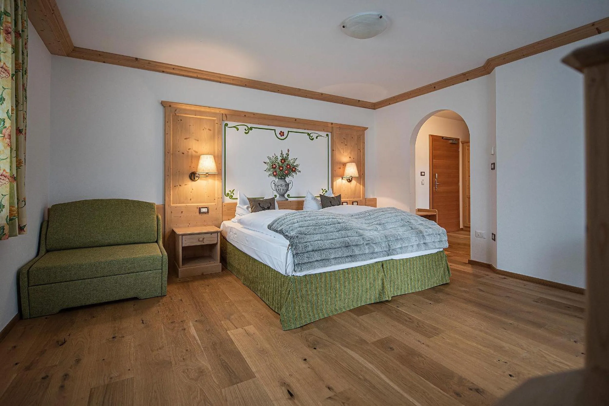 Bed in Hotel Cristallo