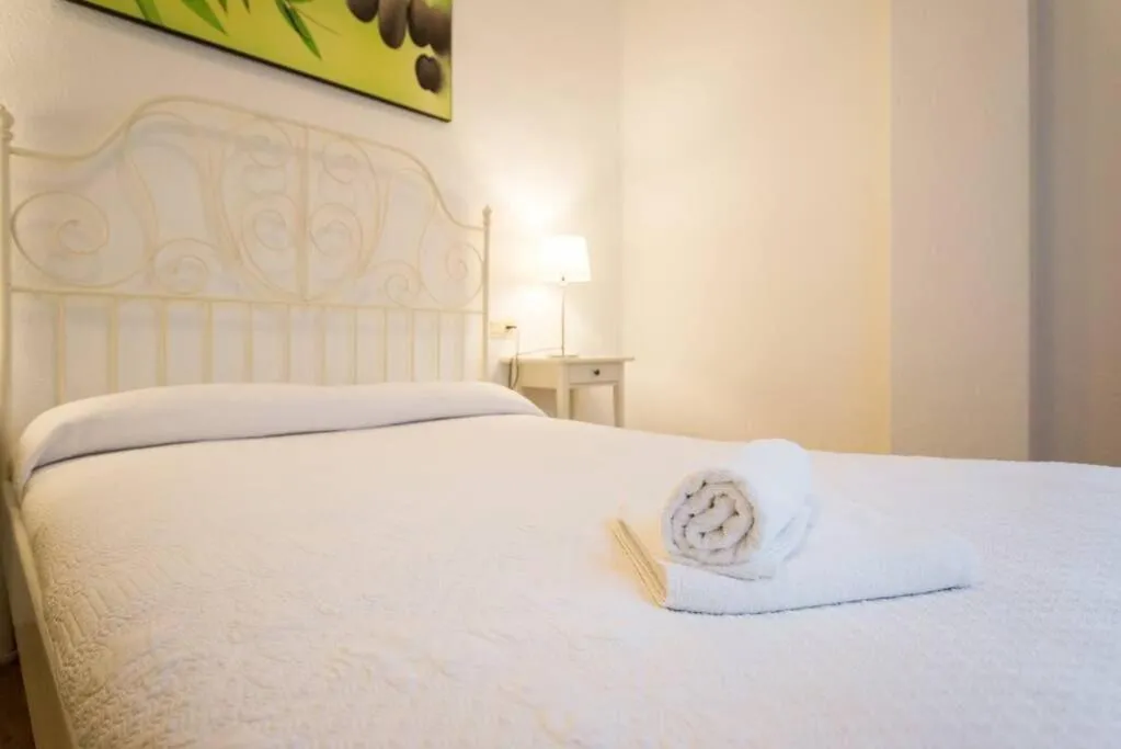 Bed in Cathedral Suites