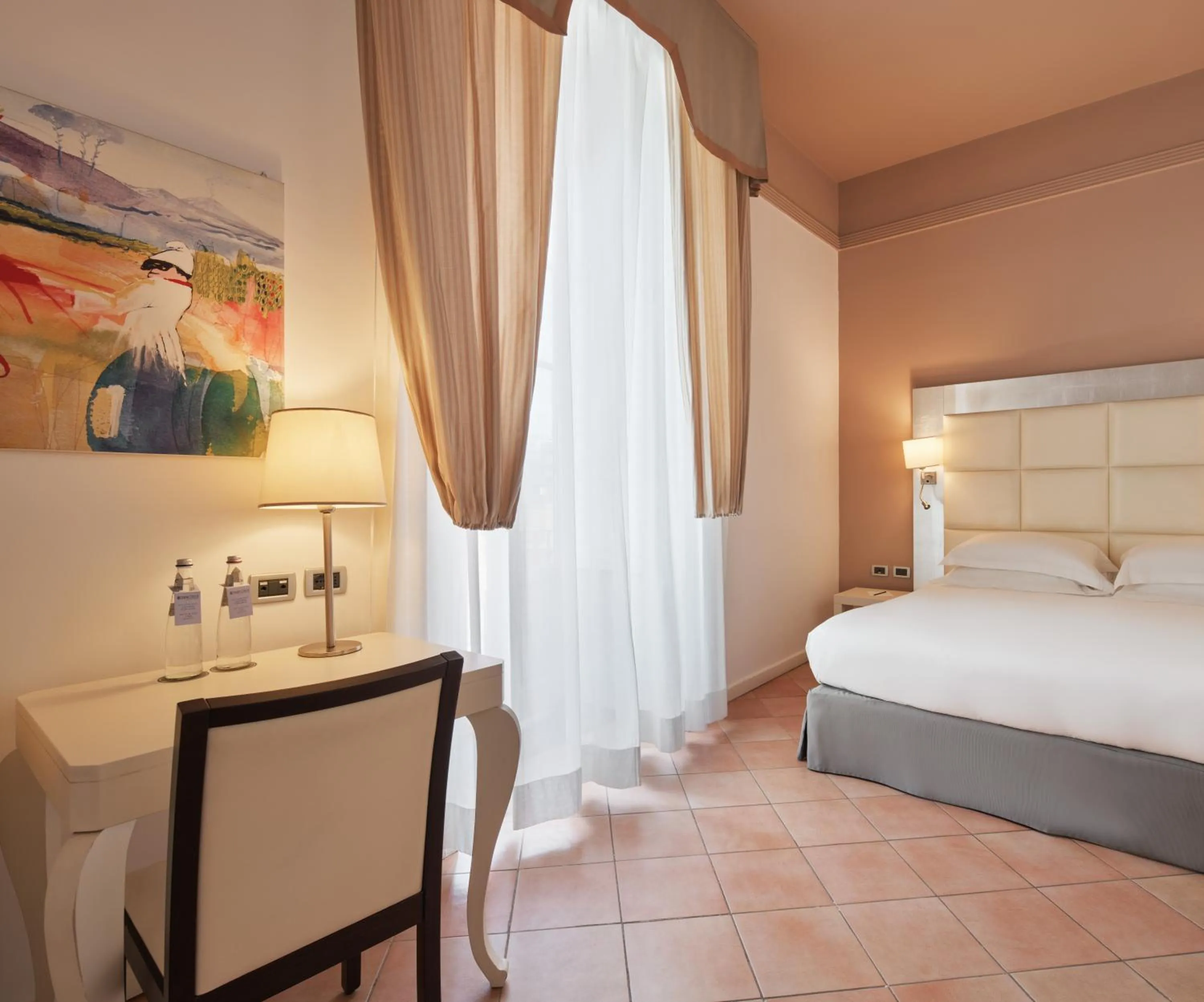 Bedroom, Bed in Palazzo Caracciolo Naples