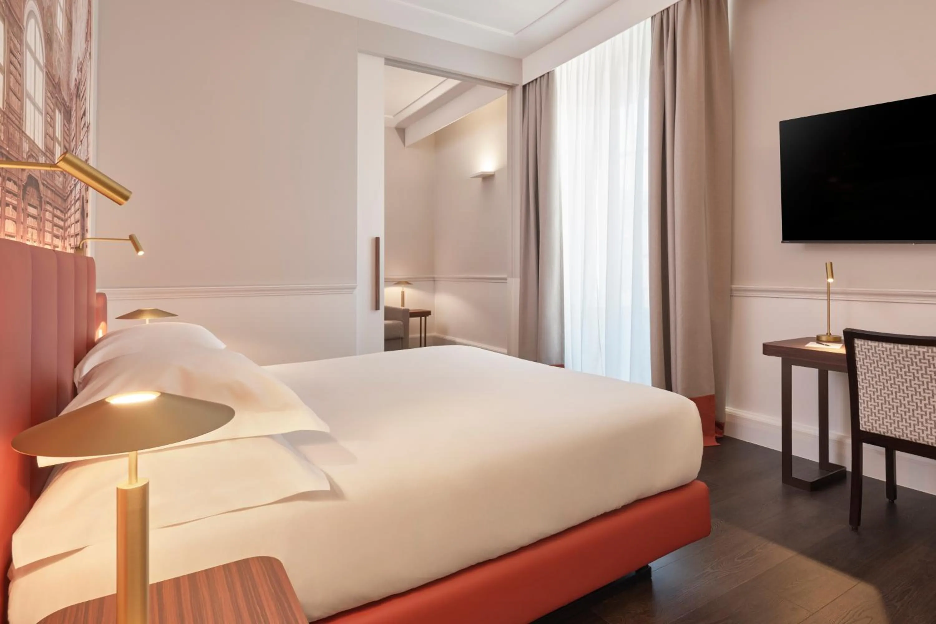 Photo of the whole room, Bed in Palazzo Caracciolo Naples