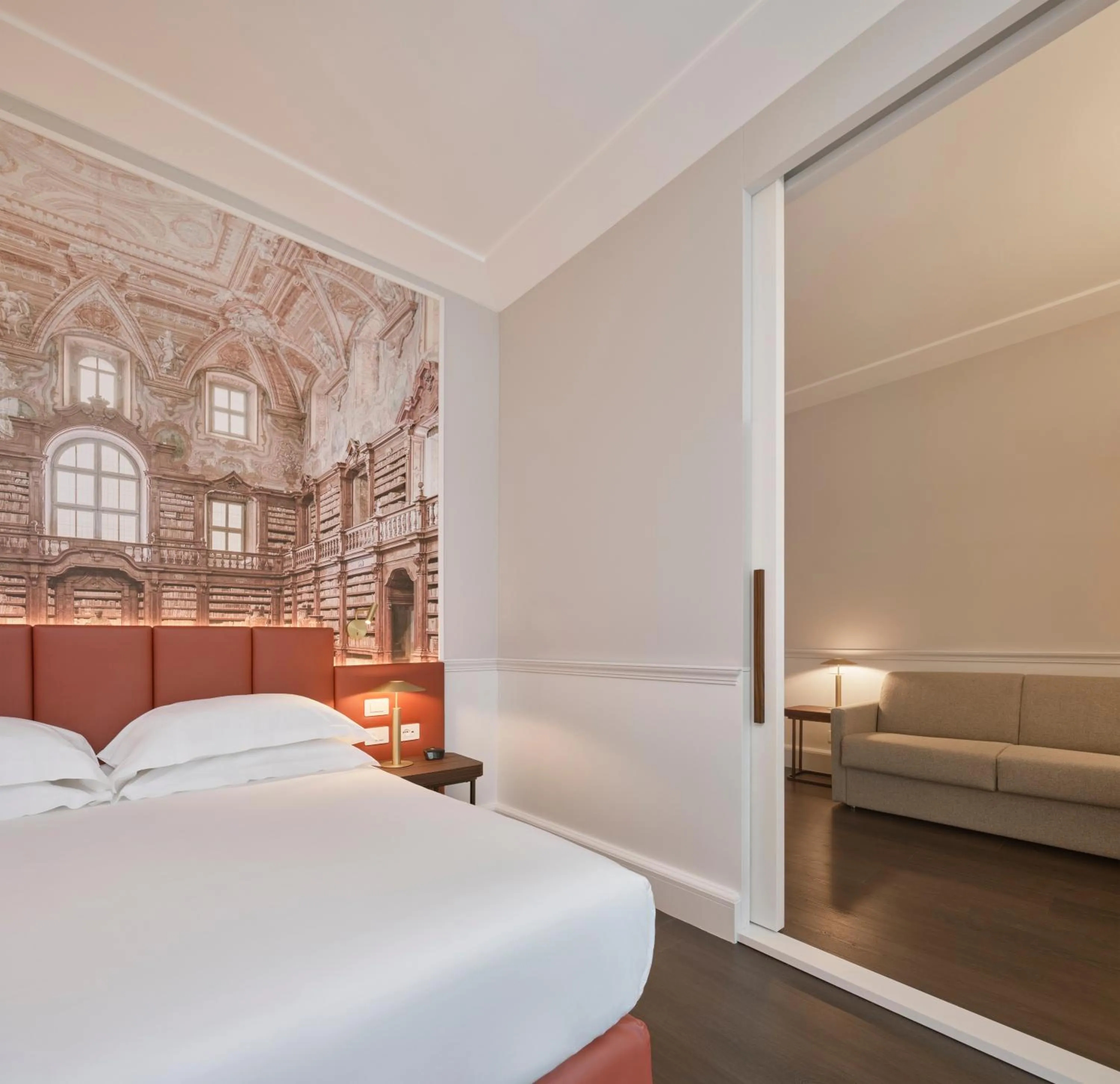 Bedroom, Bed in Palazzo Caracciolo Naples