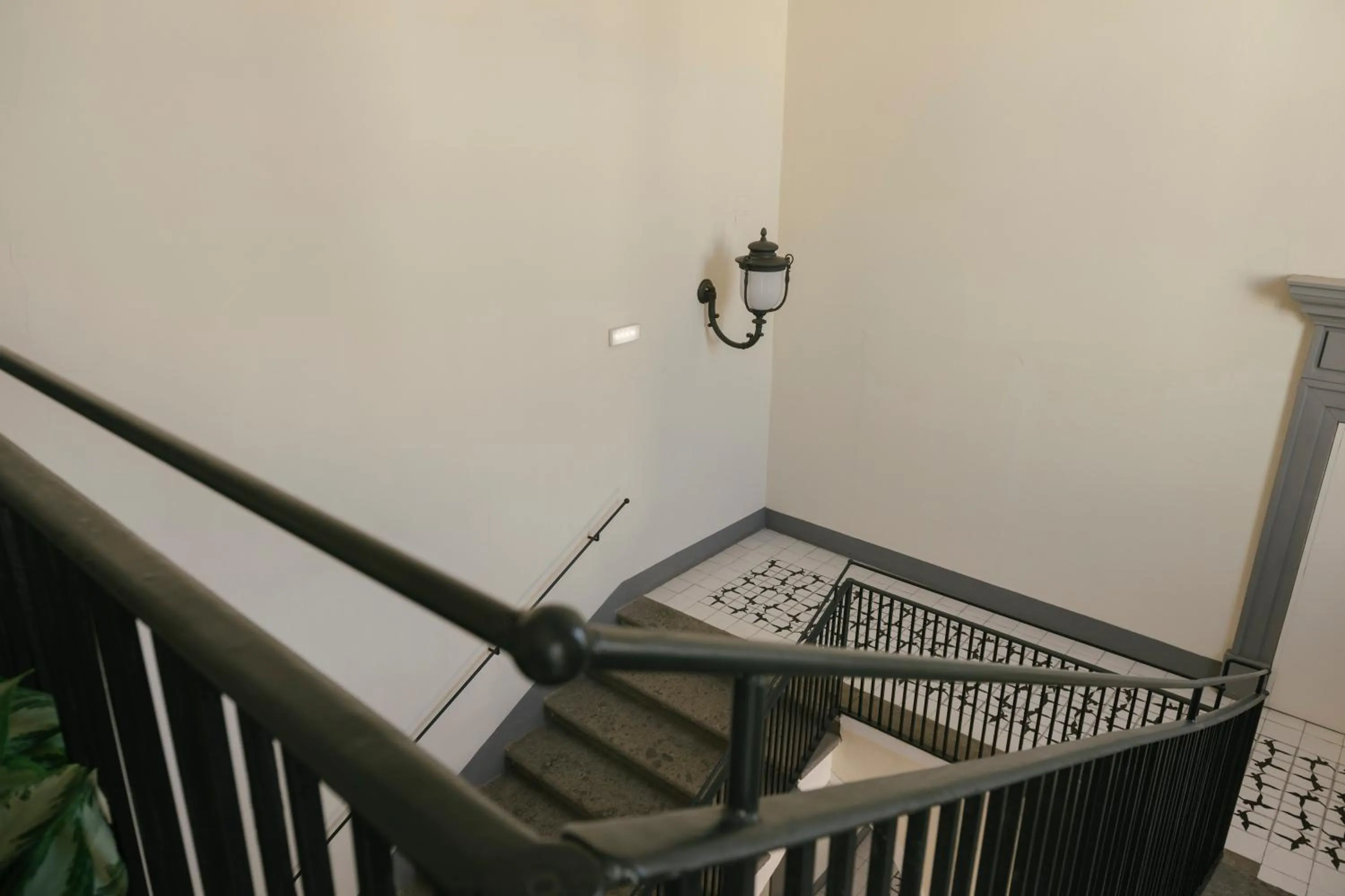Inner courtyard view in Palazzo Caracciolo Naples