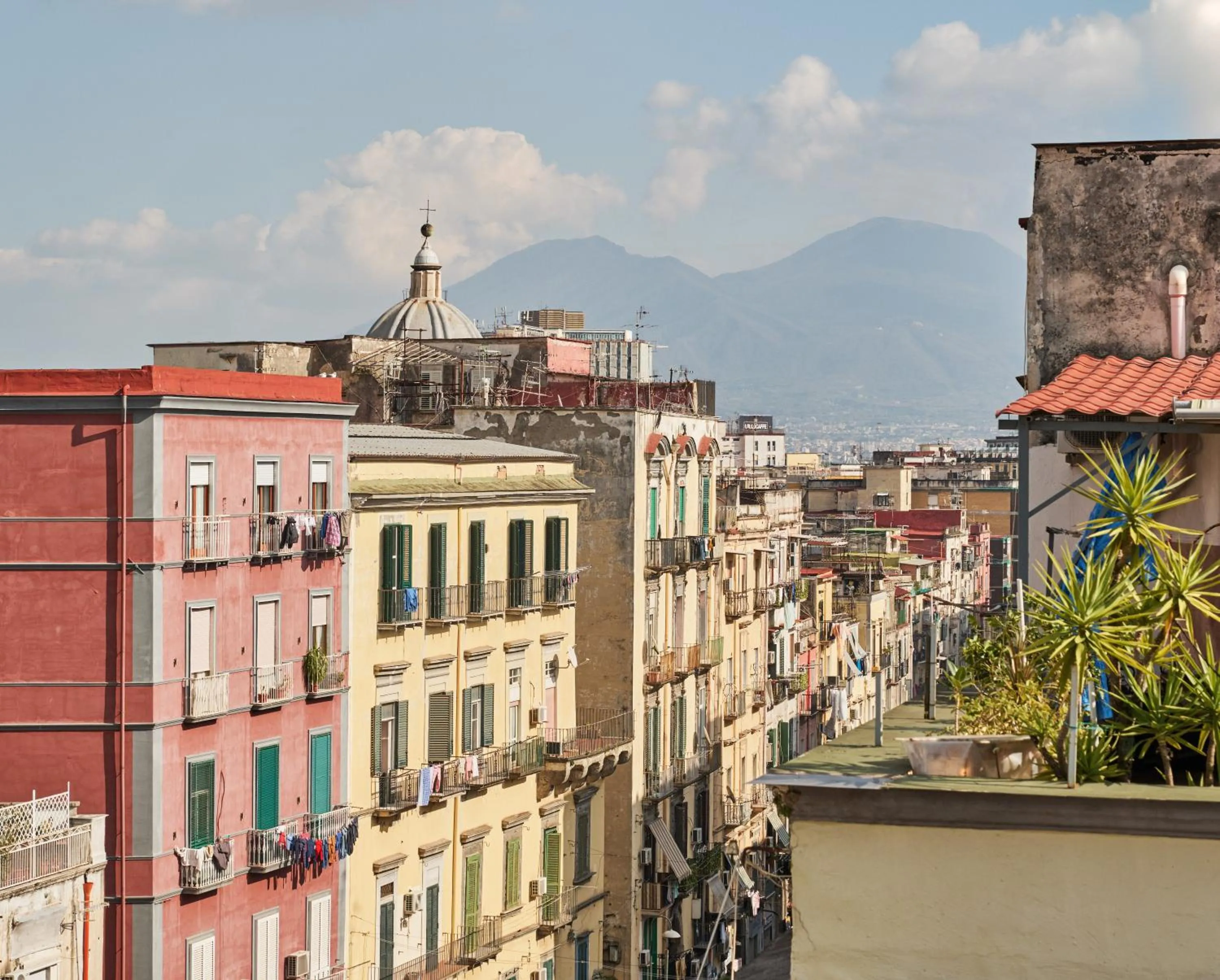 City view in Palazzo Caracciolo Naples