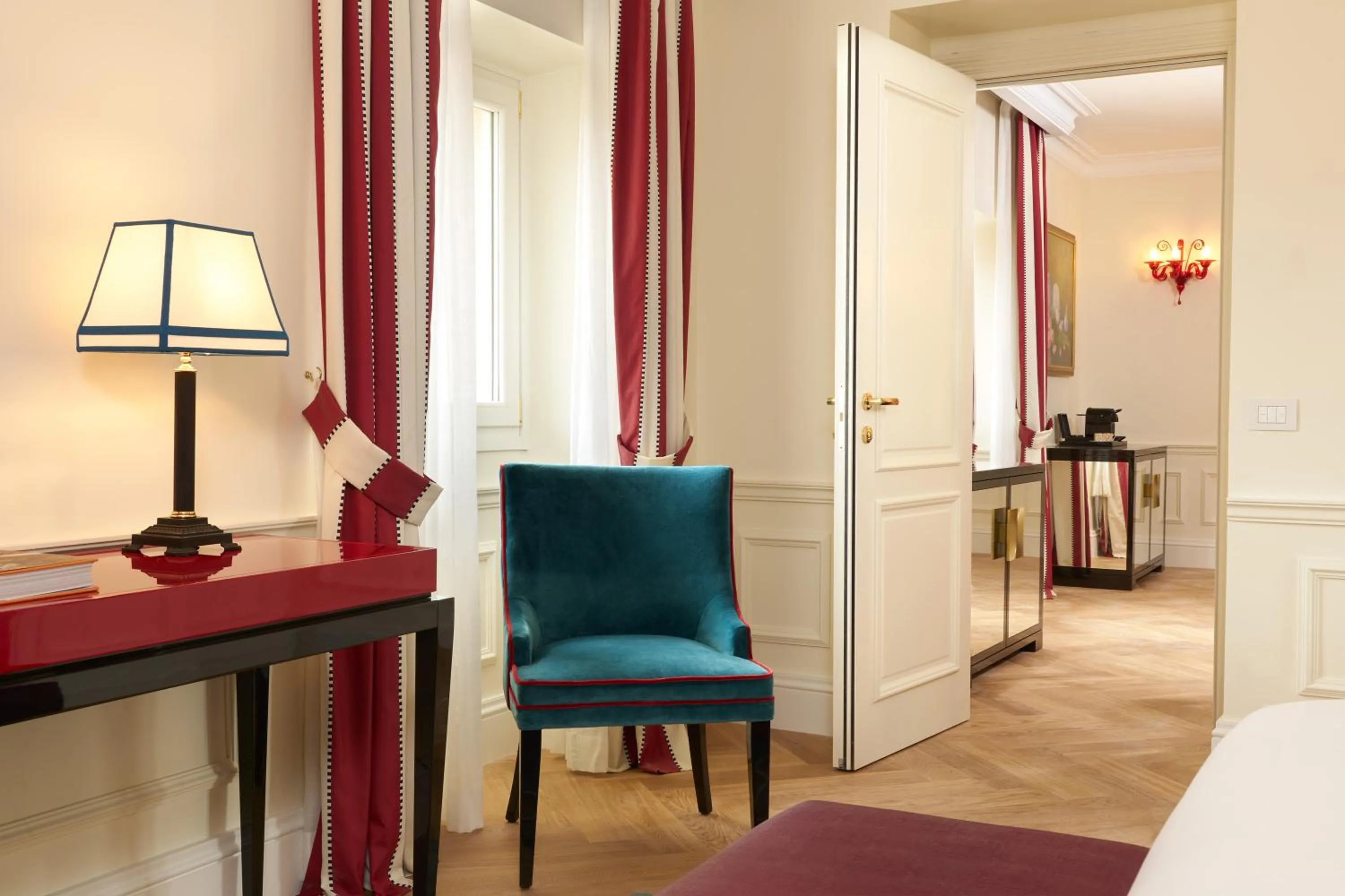 Decorative detail, Bed in Palazzo Ripetta