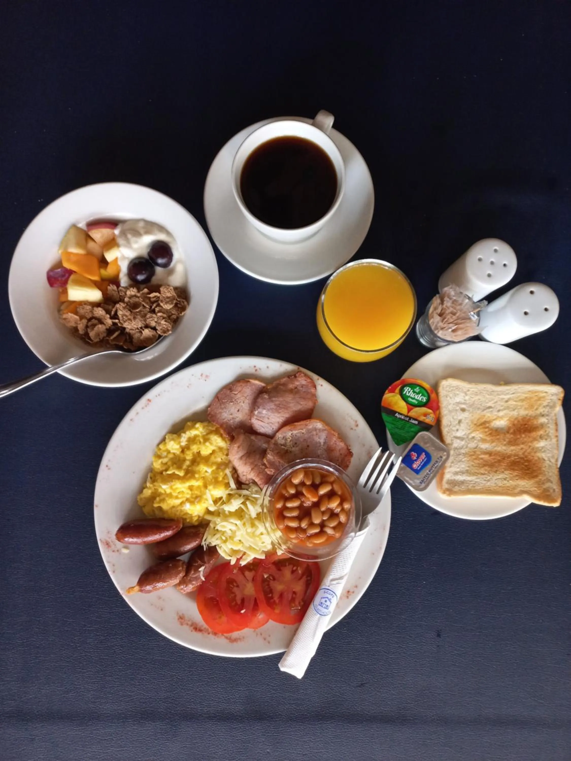 Continental breakfast in J'Cups Guest House